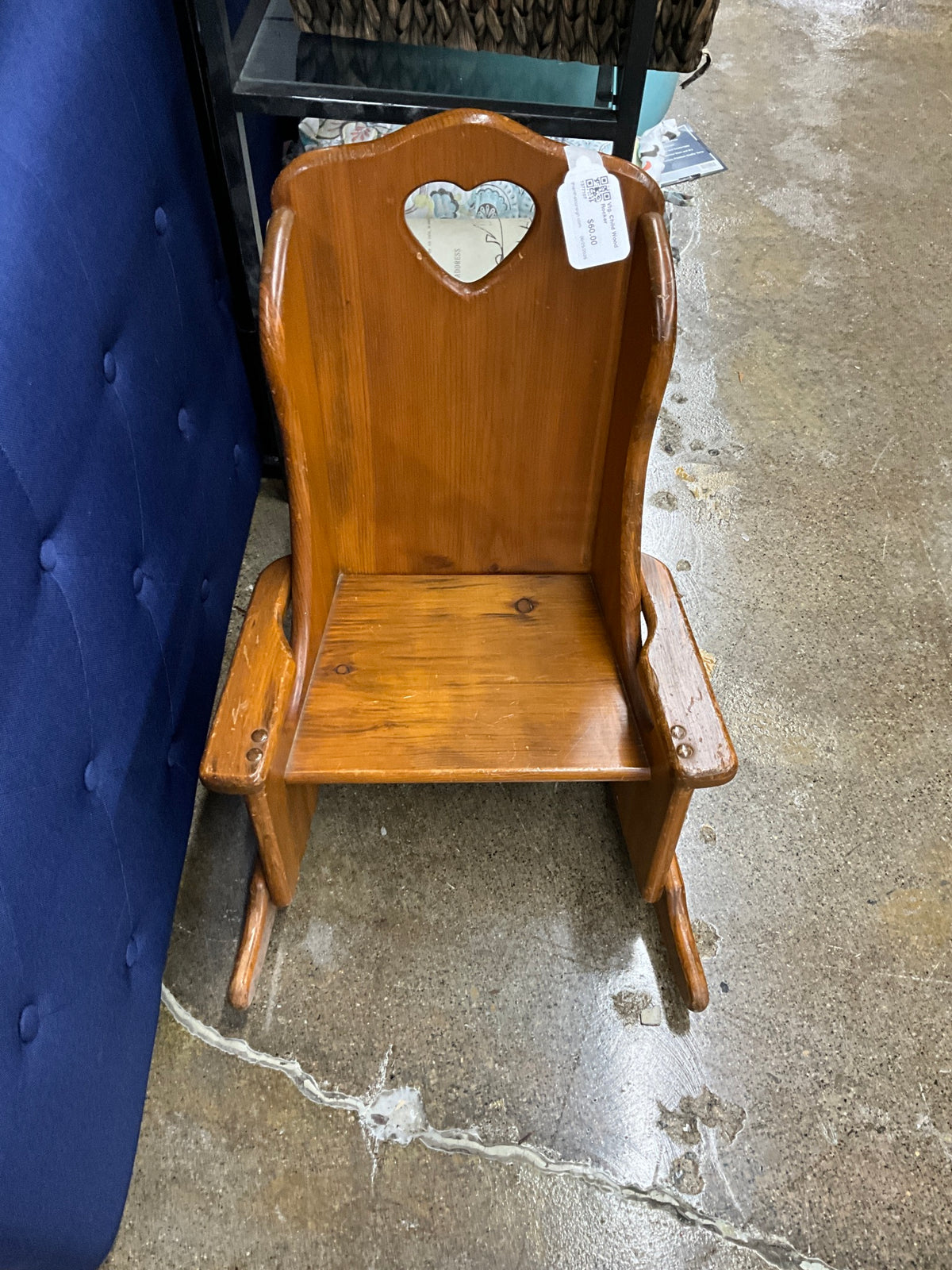 Vtg. Child Wood Rocker