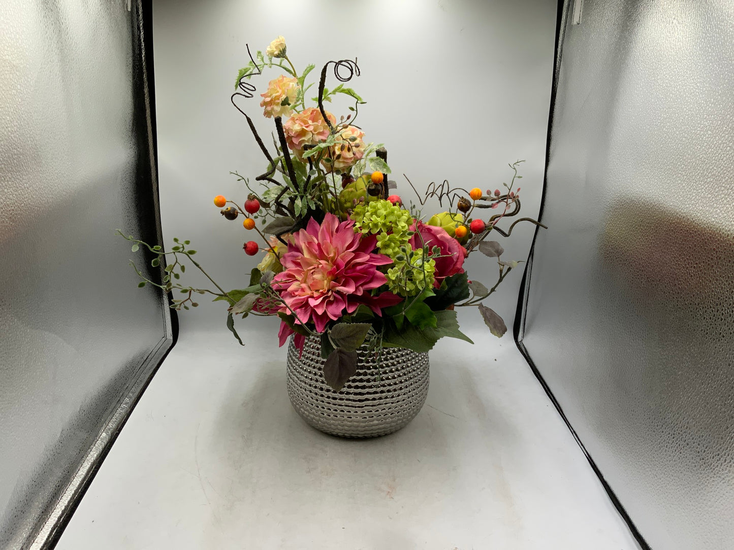 Floral in Silver Vase