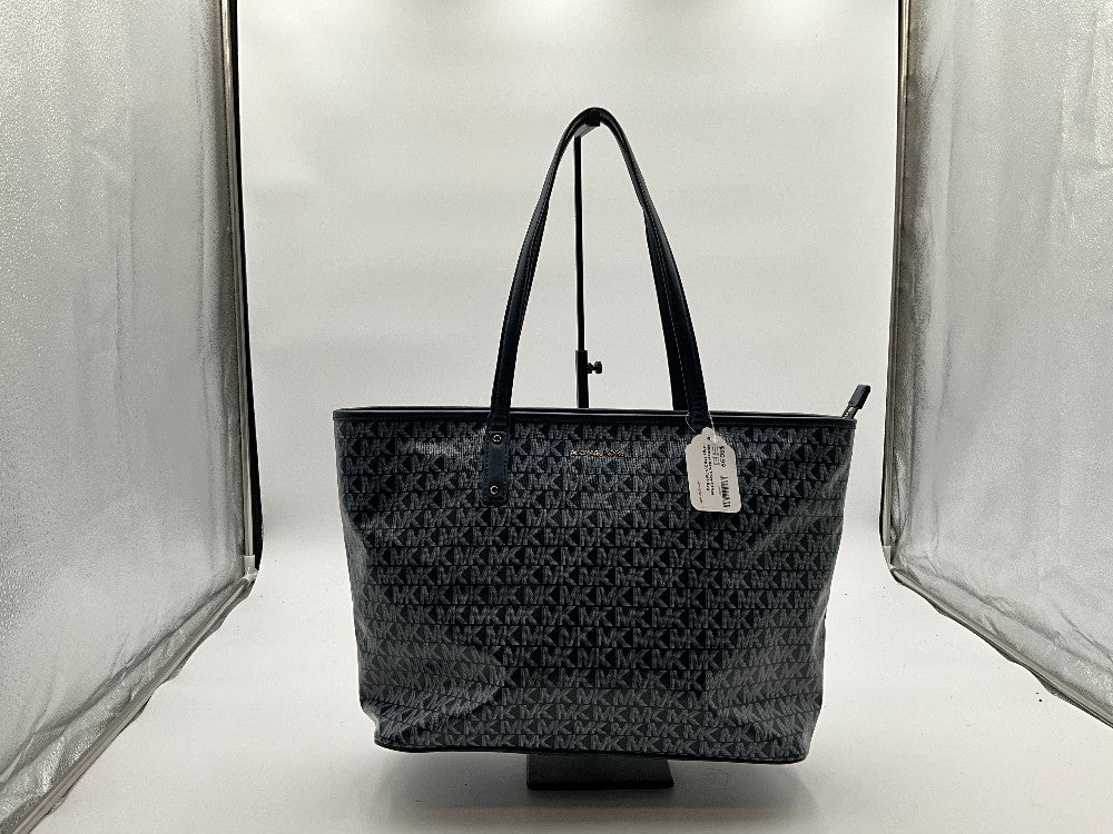 Michael Kors Navy Carter Large Top Zip Tote Bag