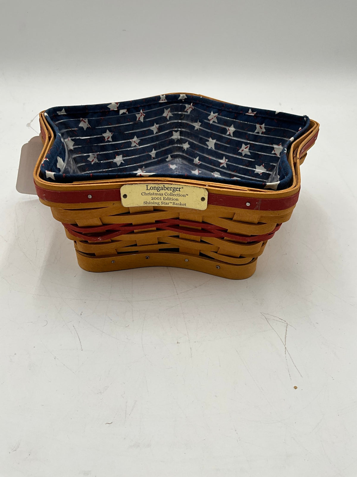 Longaberger 2001 Shining Star Basket w/ Liner