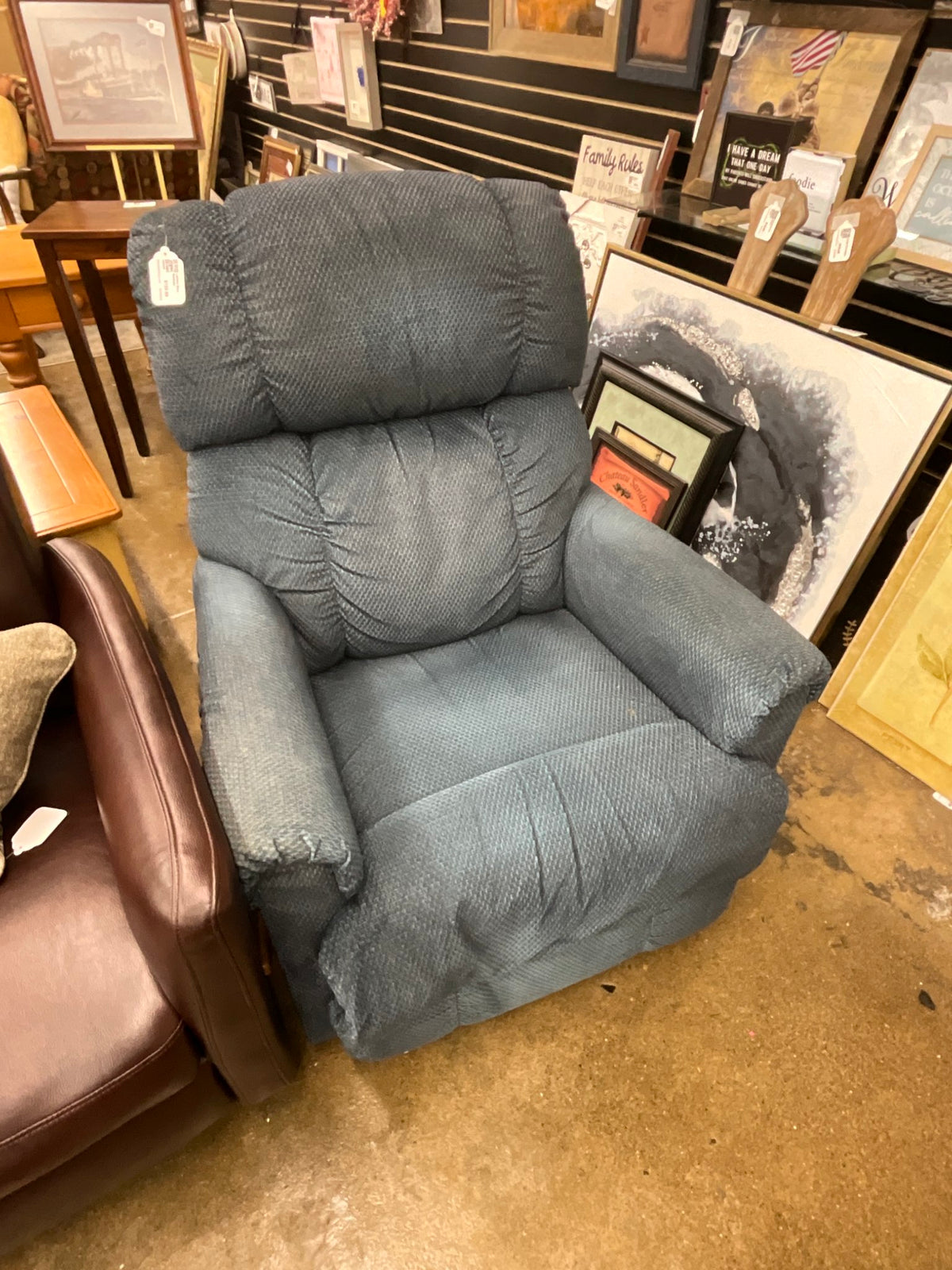 LaZboy Blue Recliner