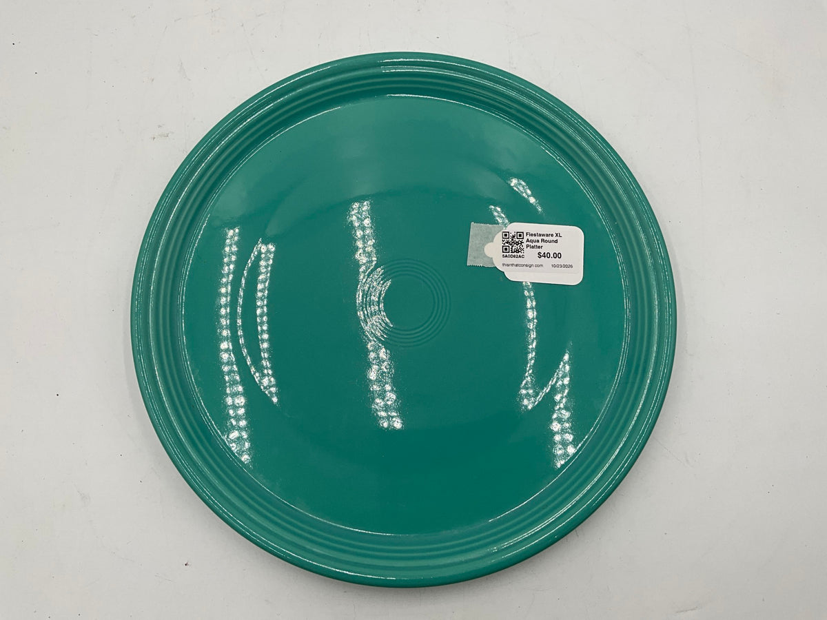 Fiestaware XL Aqua Round Platter