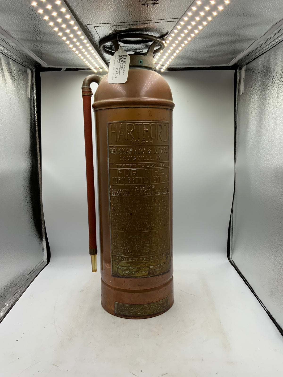 Vtg Hartford Copper Extinguisher