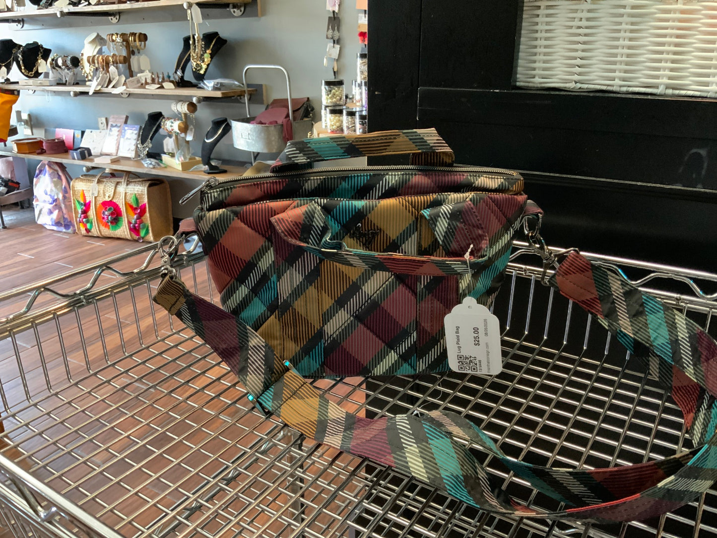 Lug Plaid Bag