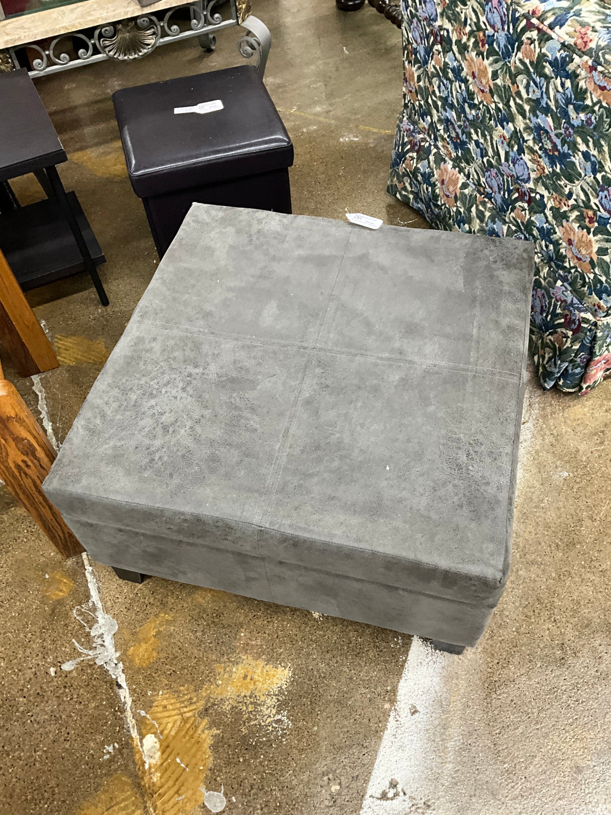 Grey Ottoman
