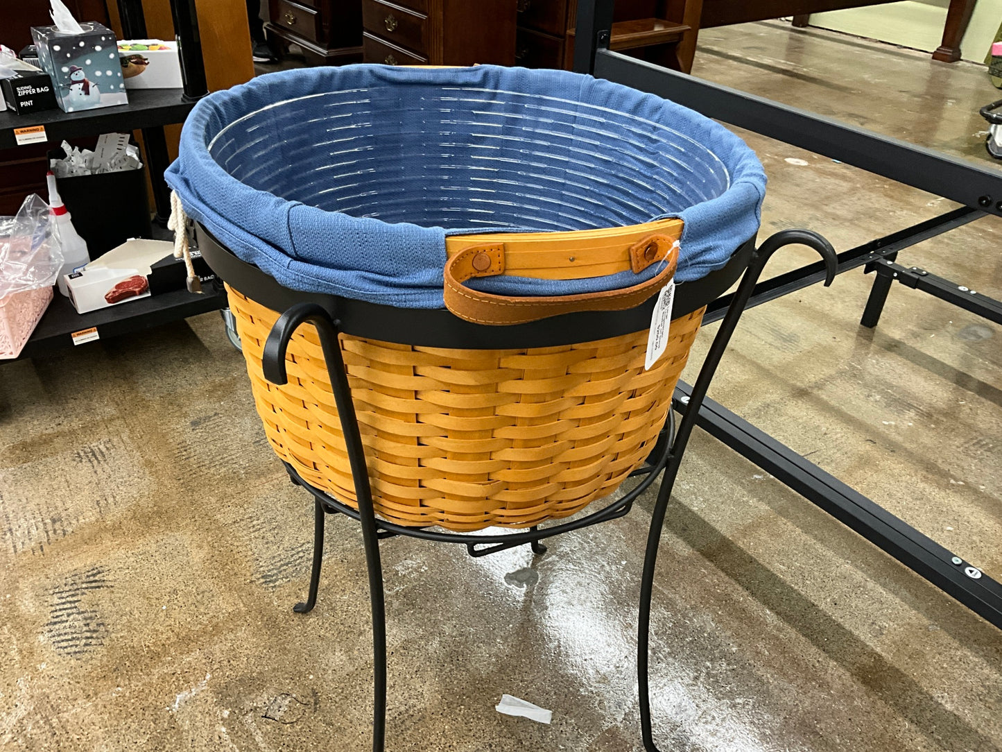 Large Longaberger Basket on Stand