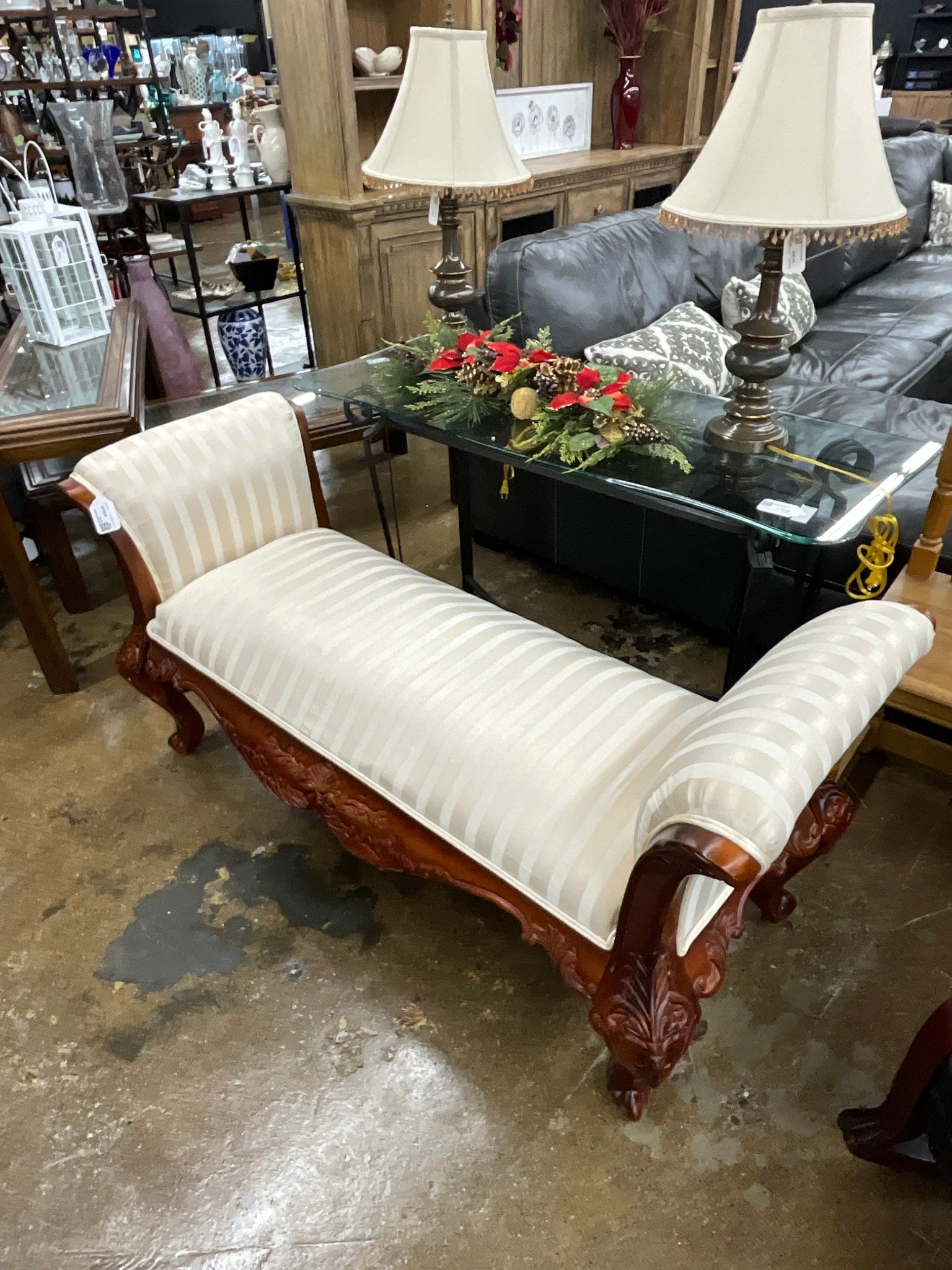 Wood & Cream Bench