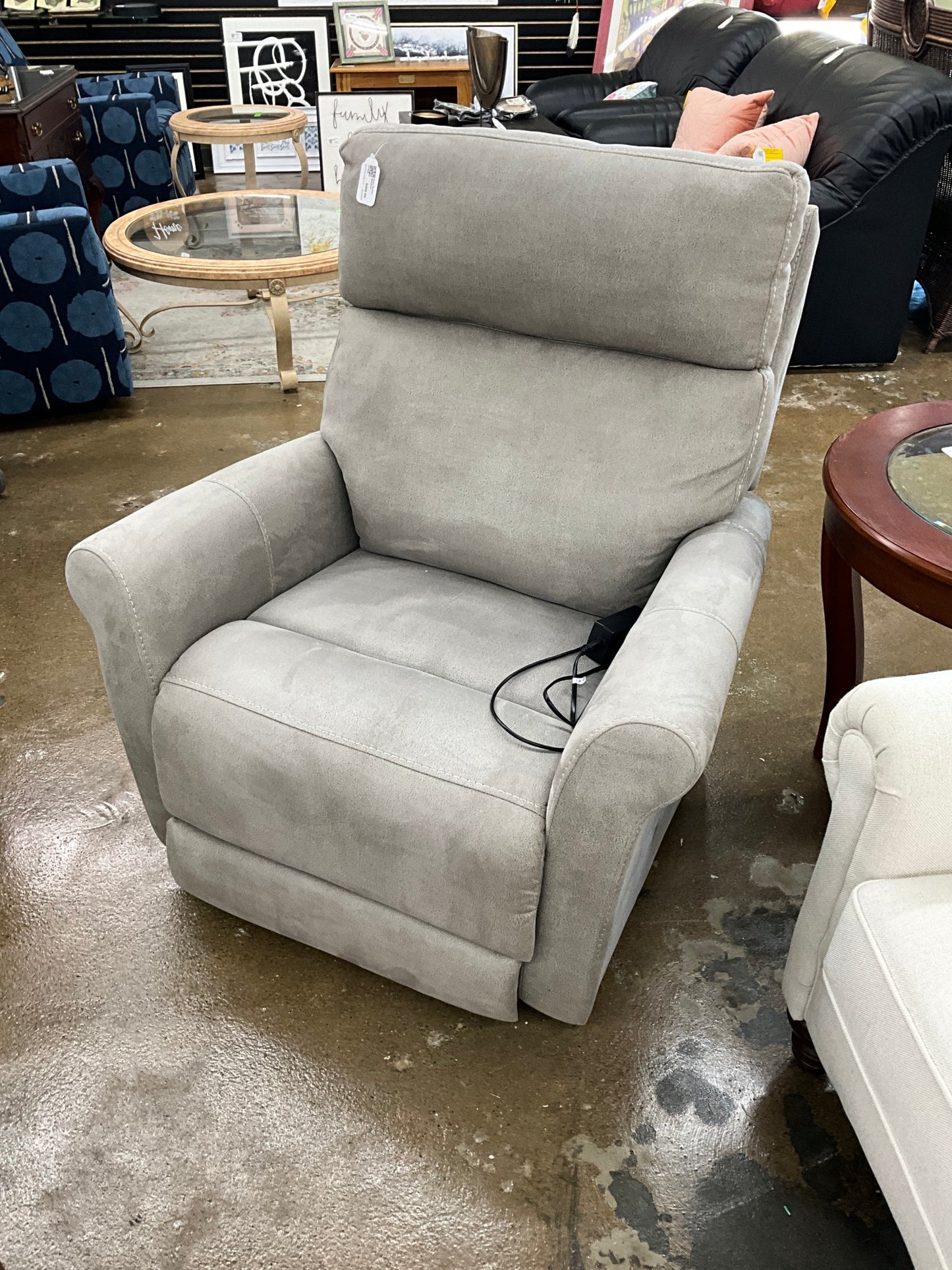 Grey Power Recliner