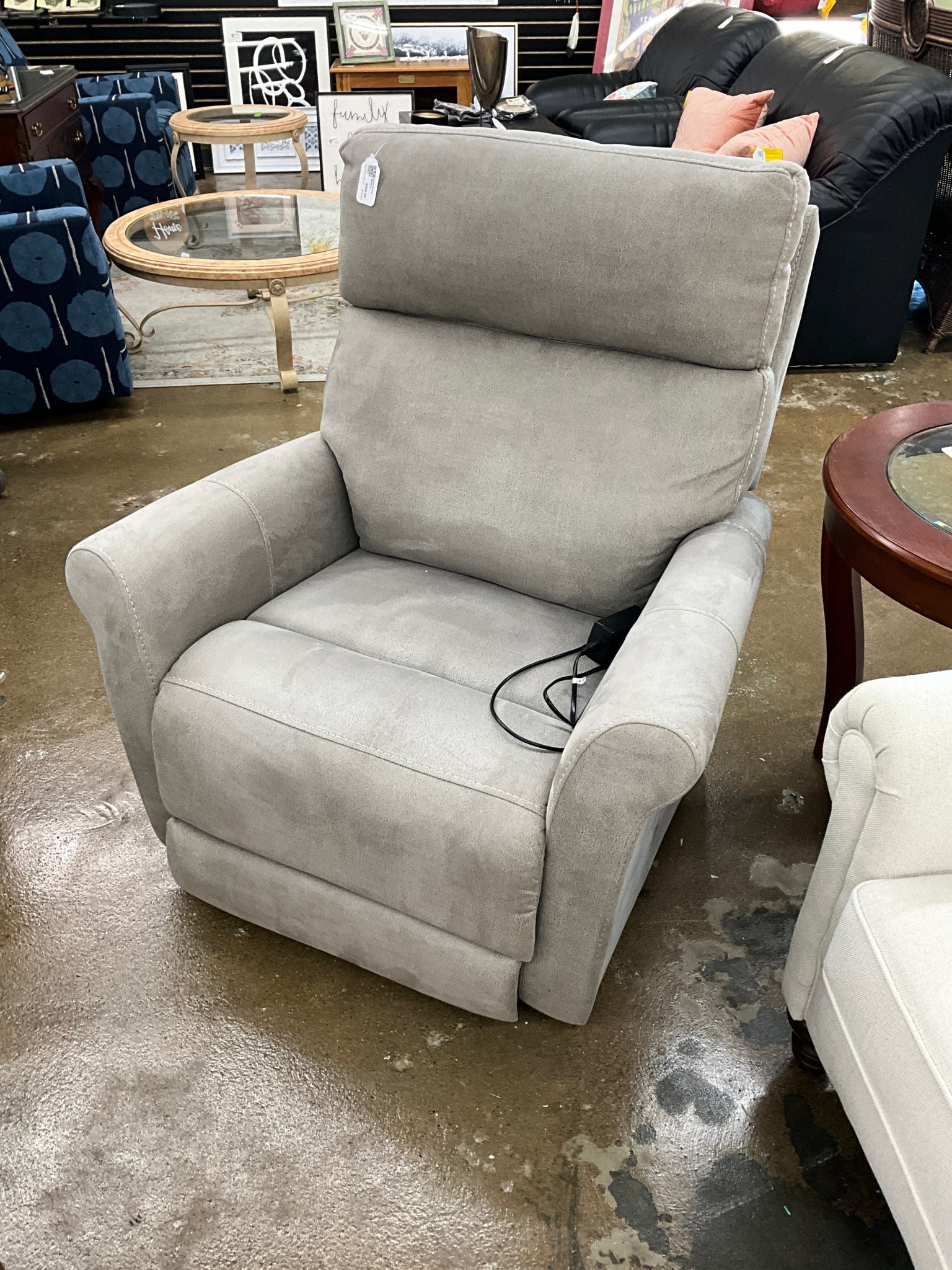 Grey Power Recliner