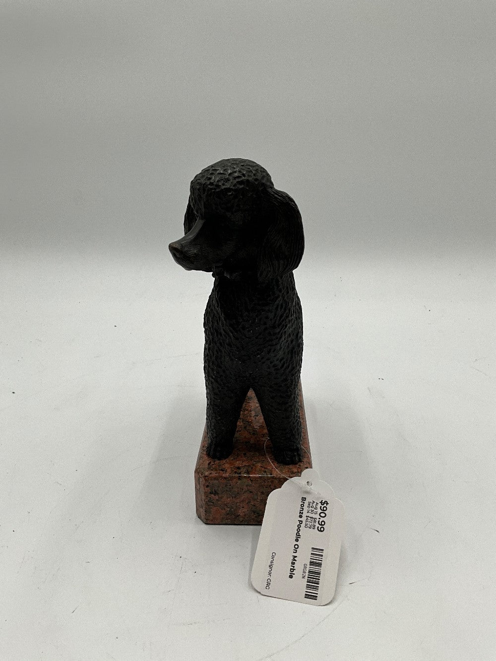 Bronze Poodle On Marble