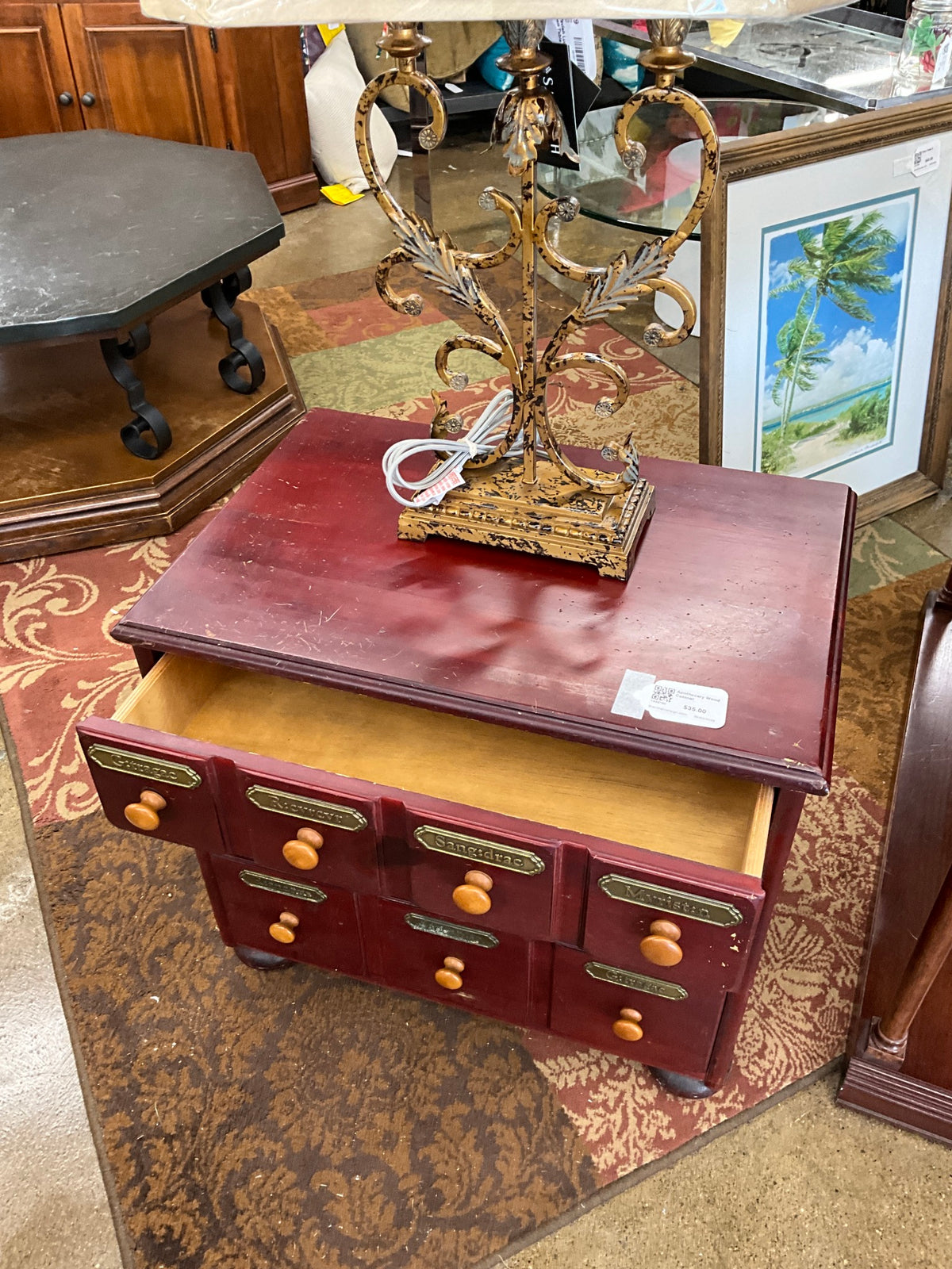 Apothecary Wood Cabinet