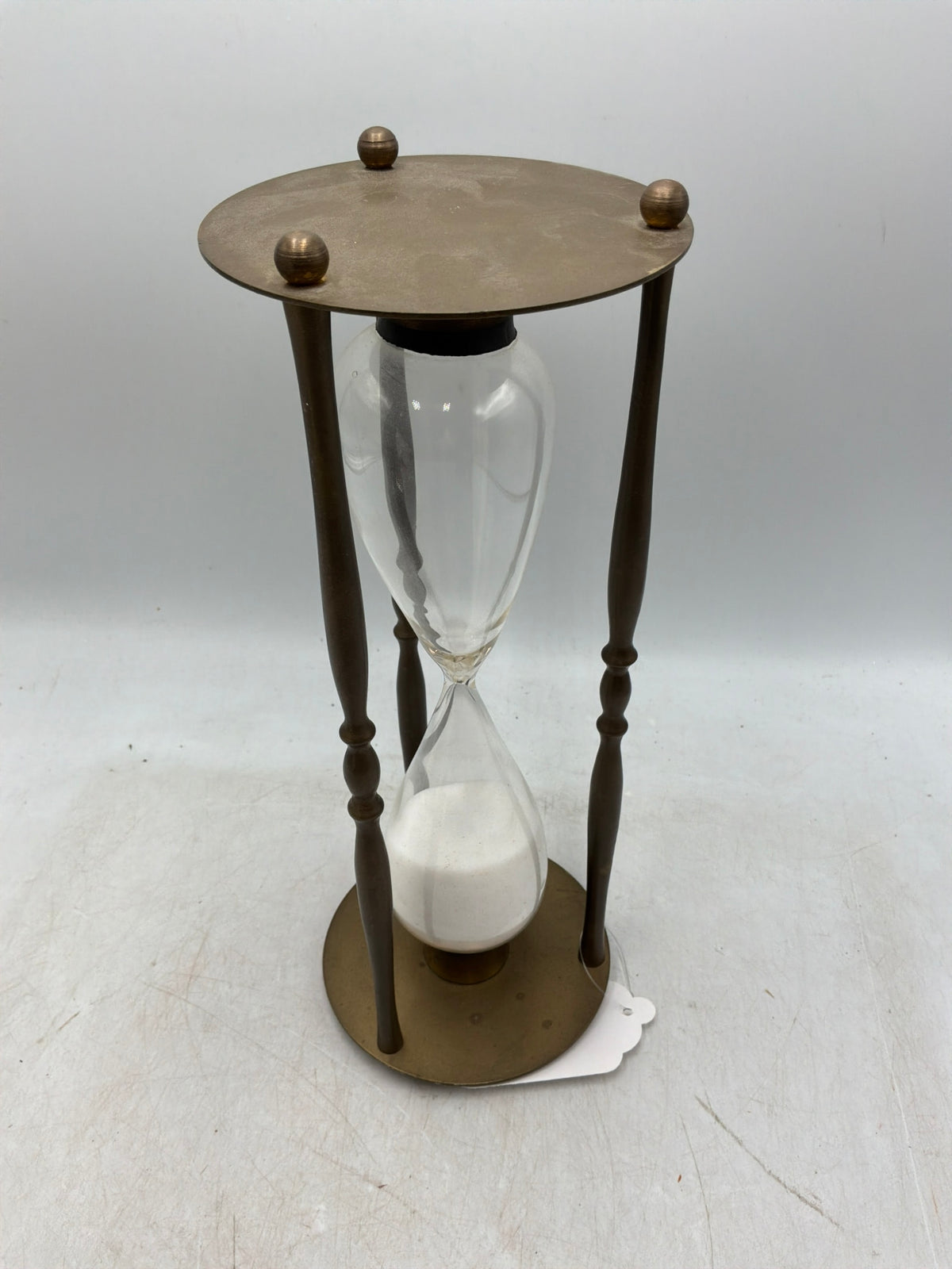 Vtg Brass Hour Glass