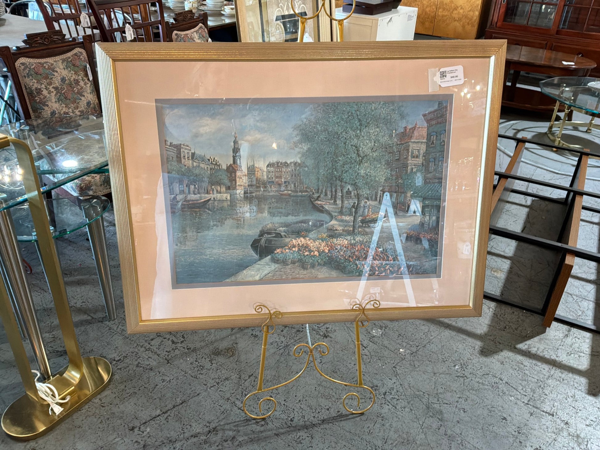 Lg Italian City Framed Art