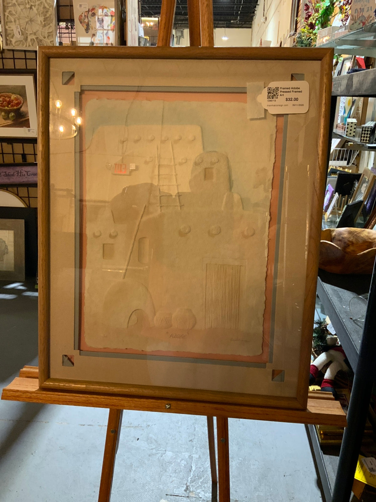Framed Adobe Pressed Framed Art