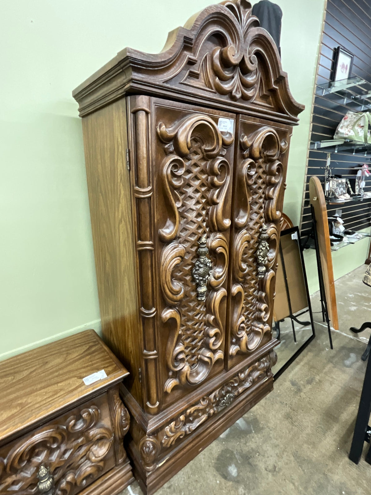 Ornate Singer Armoire