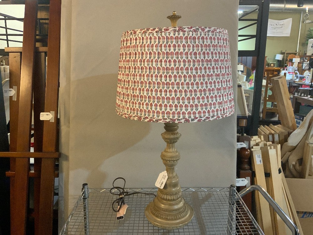 Lamp with Flower Shade