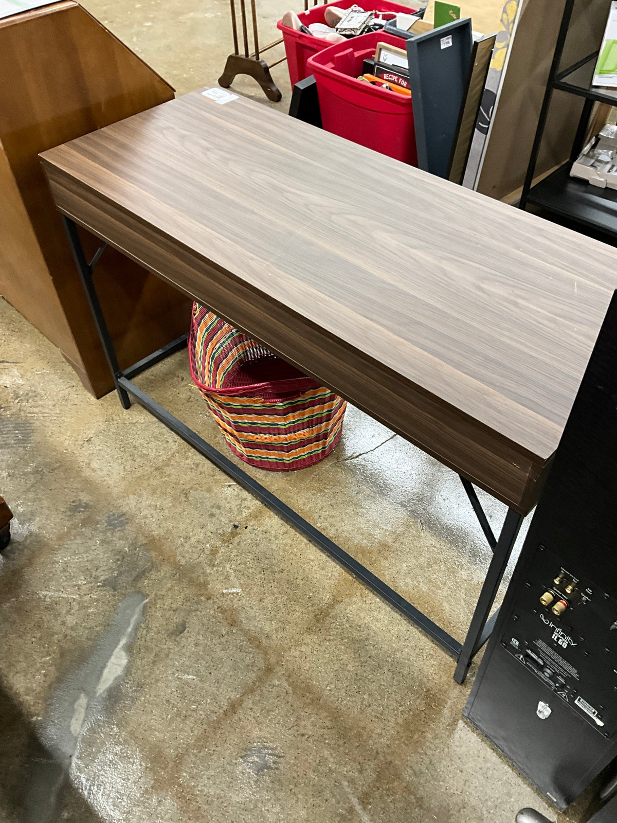 Wood & Metal Desk