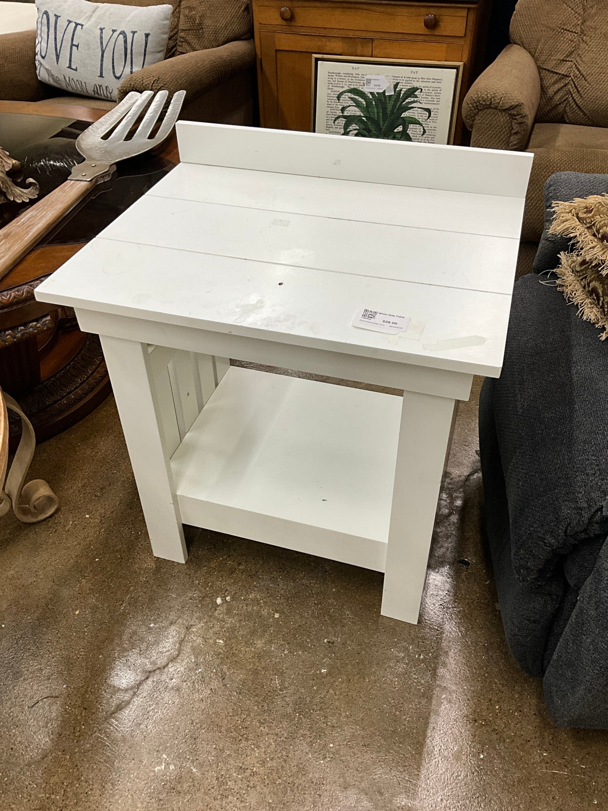 White Side Table