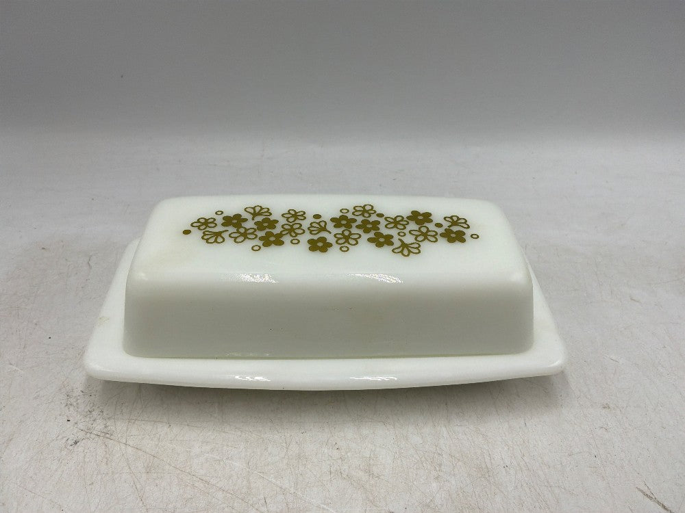 Pyrex Crazy Daisy Butter Dish