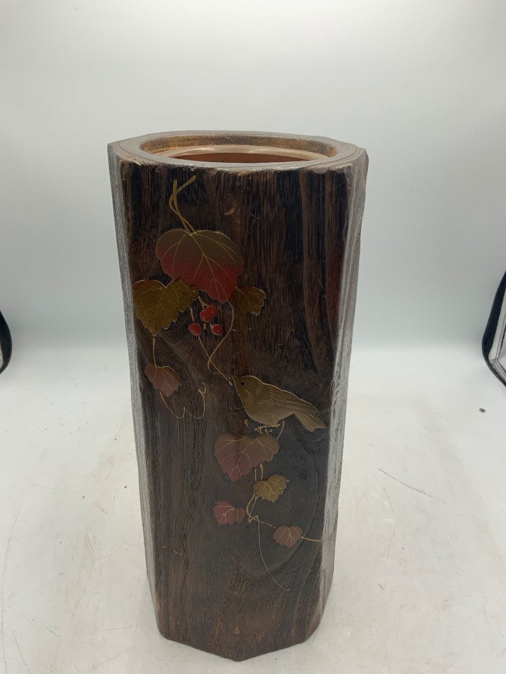 Japanese Kiri Wood Vase