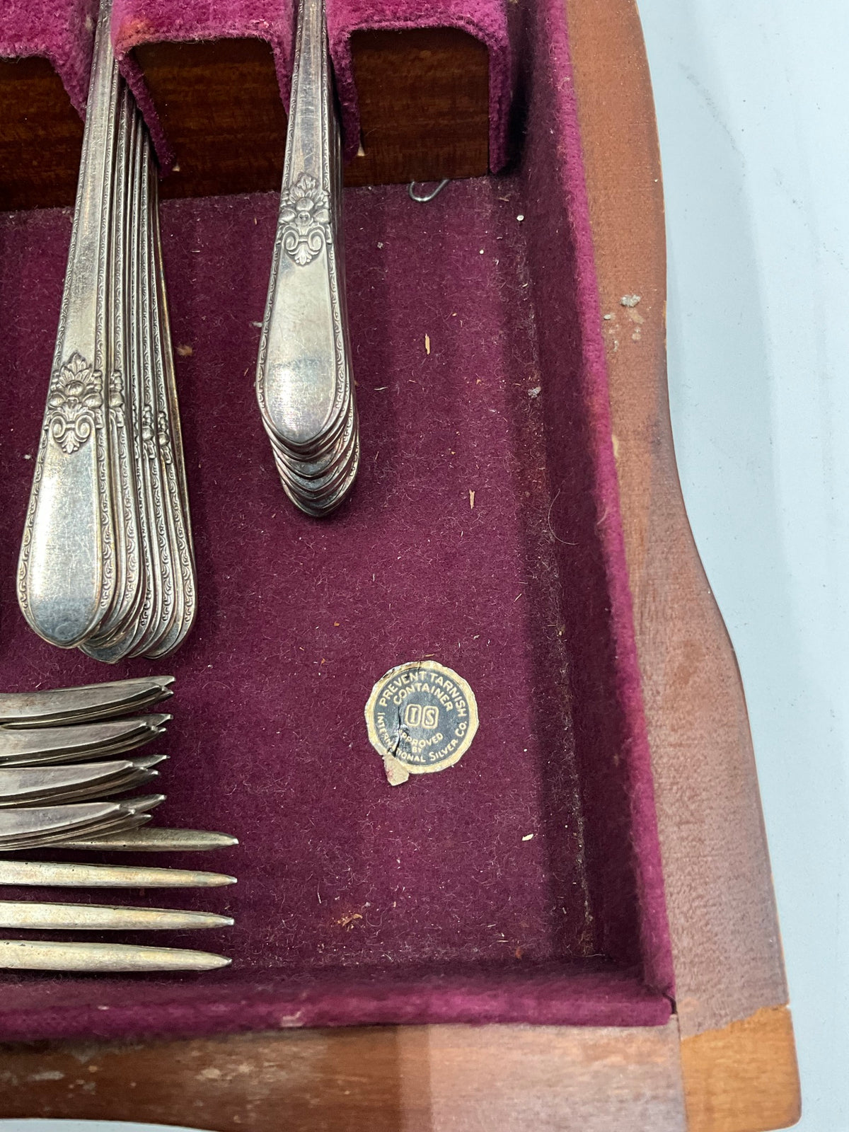 Brown Rogers Bros Silverware in Box