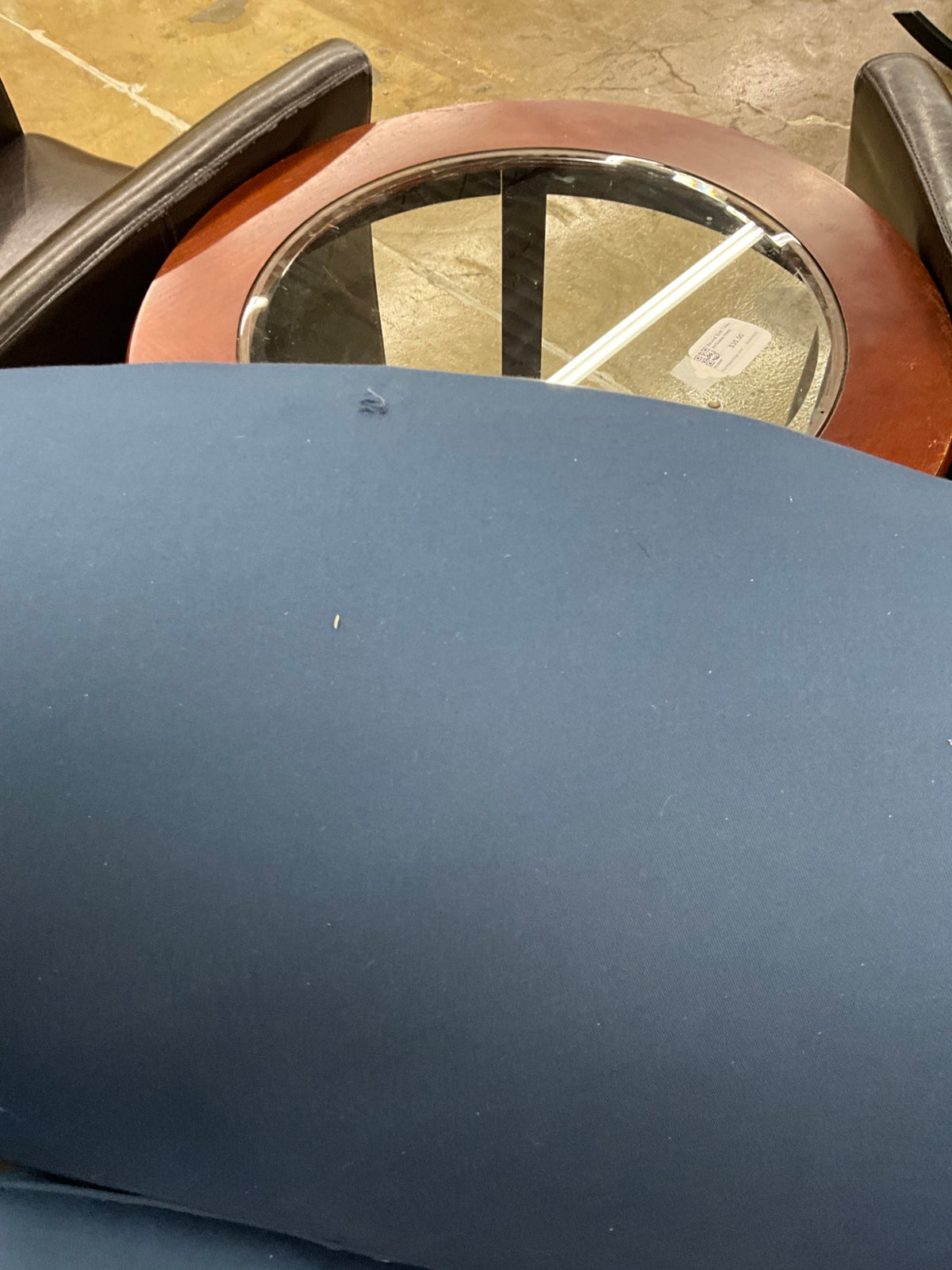 Blue Sofa Express Sofa - rip on top