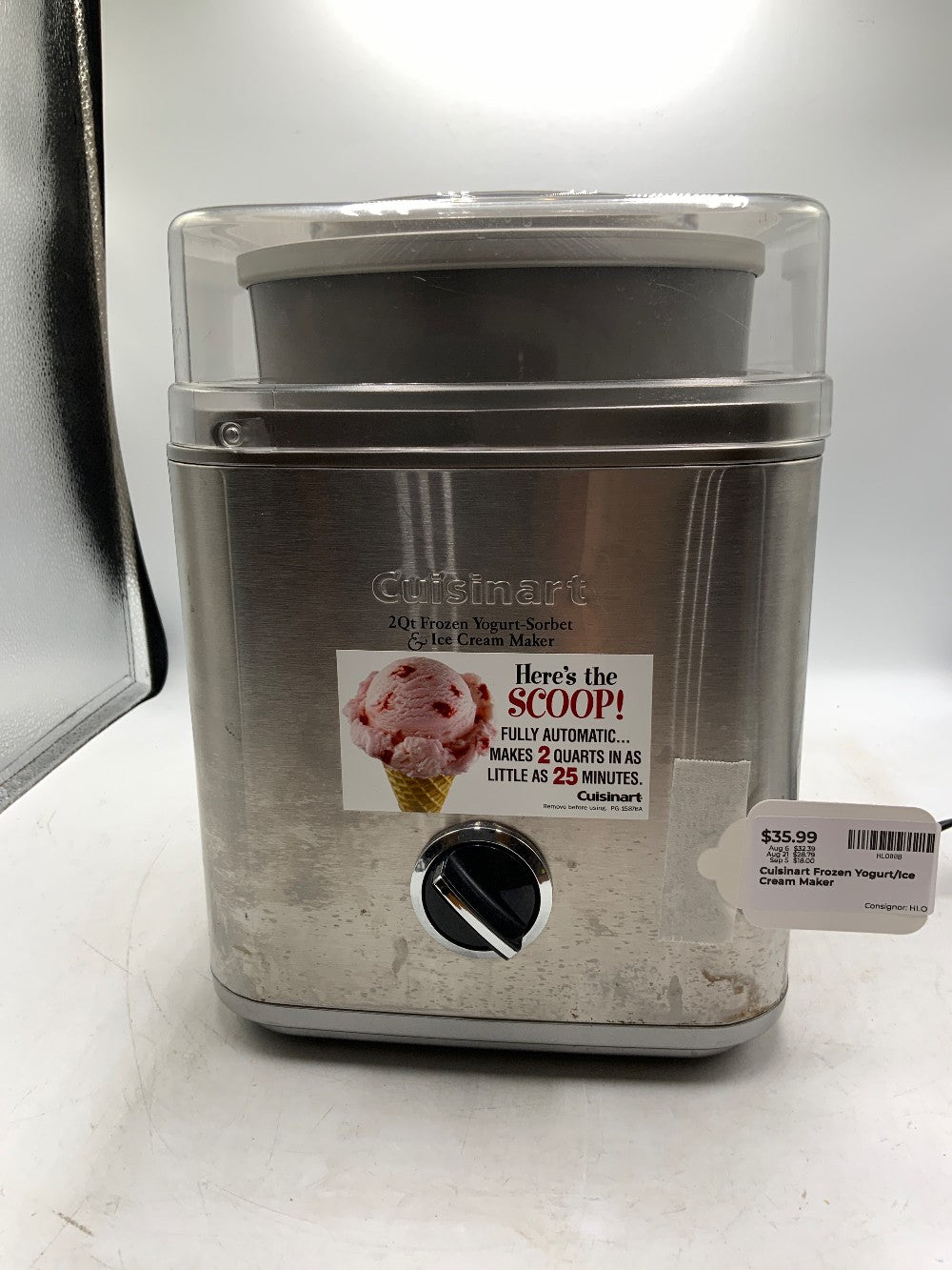Cuisinart Frozen Yogurt/Ice Cream Maker