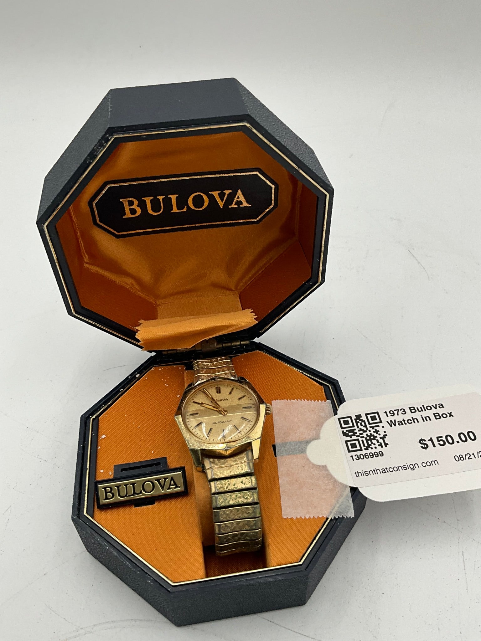 1973 Bulova Watch in Box