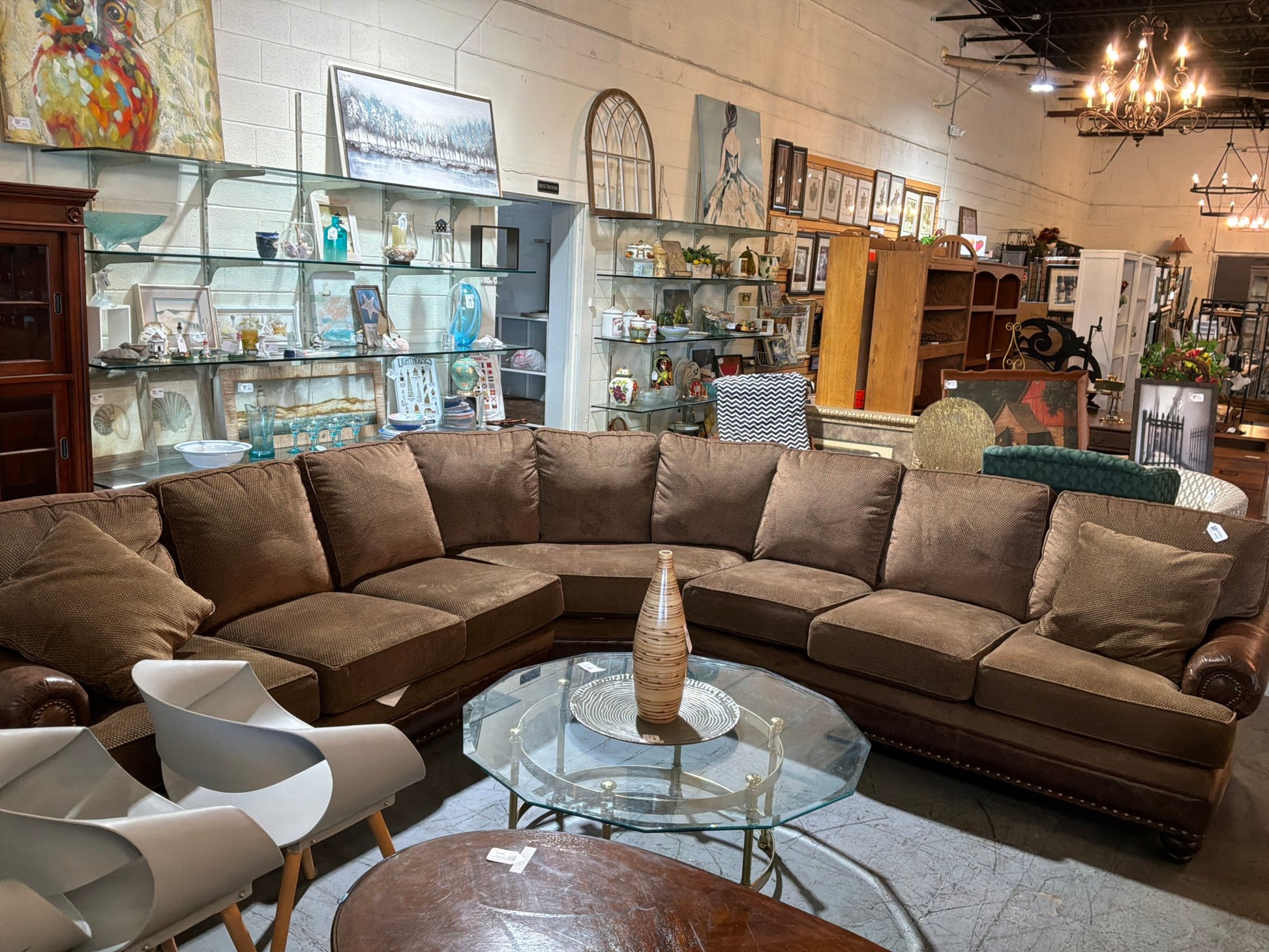Smith Brothers Brown Sectional