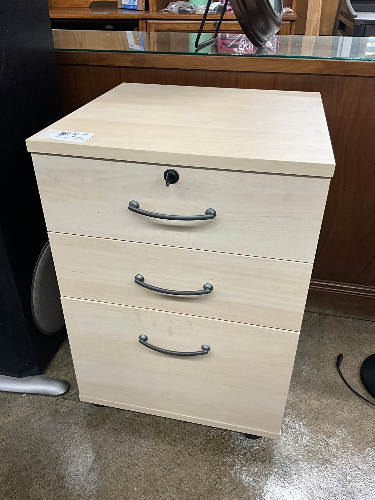 Tan File Cabinet w/ Key