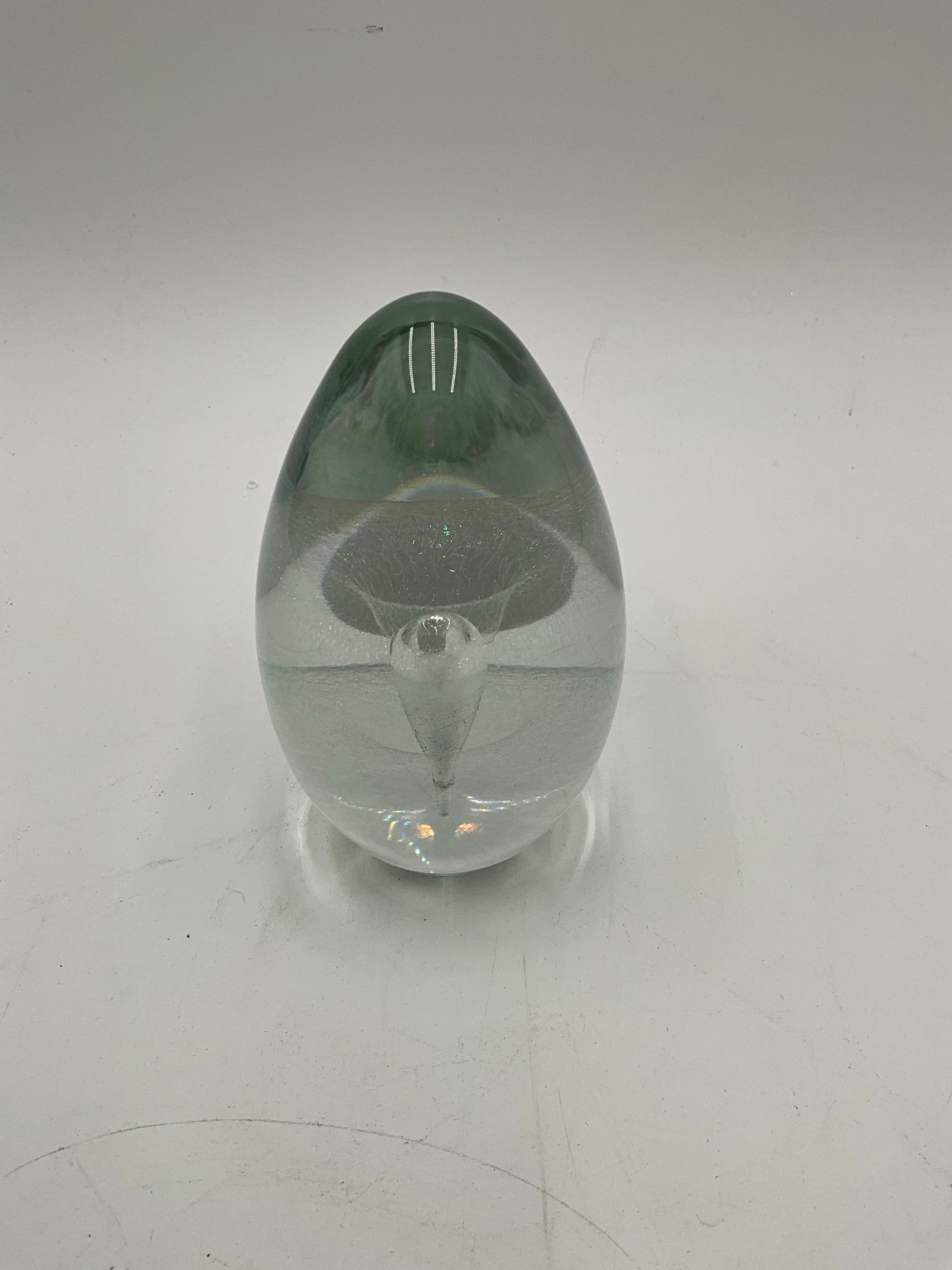 Glass Egg Paperweight