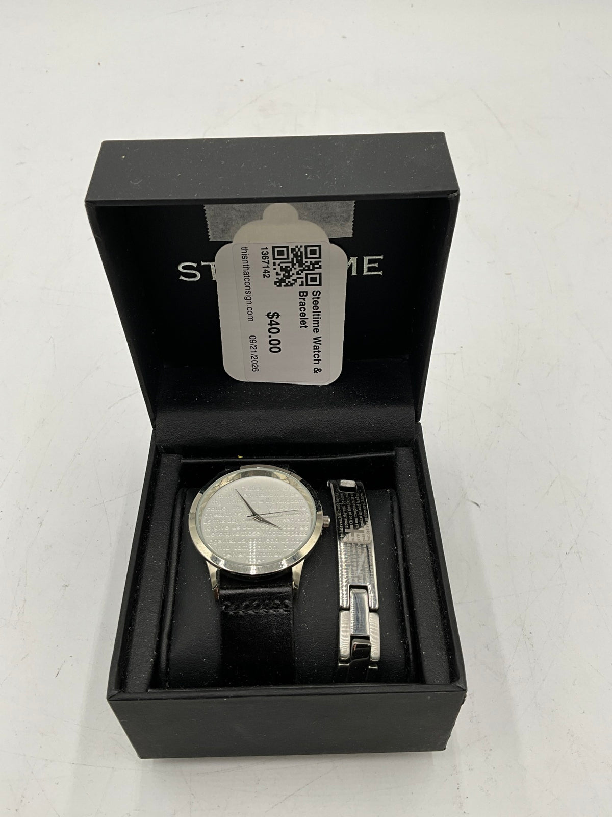 Steeltime Watch & Bracelet