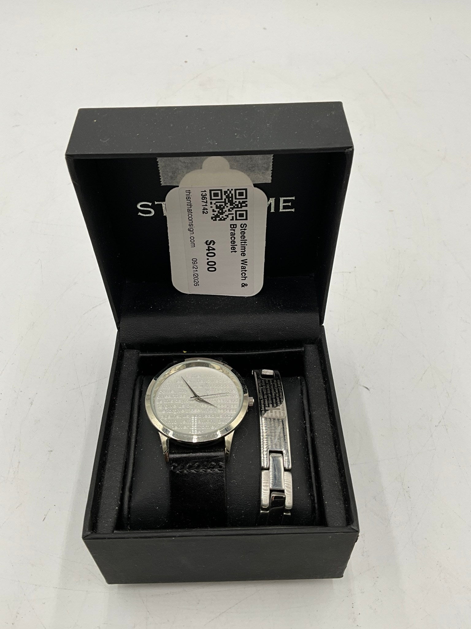 Steeltime Watch & Bracelet