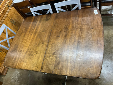 Wood Table w/ Grey Base