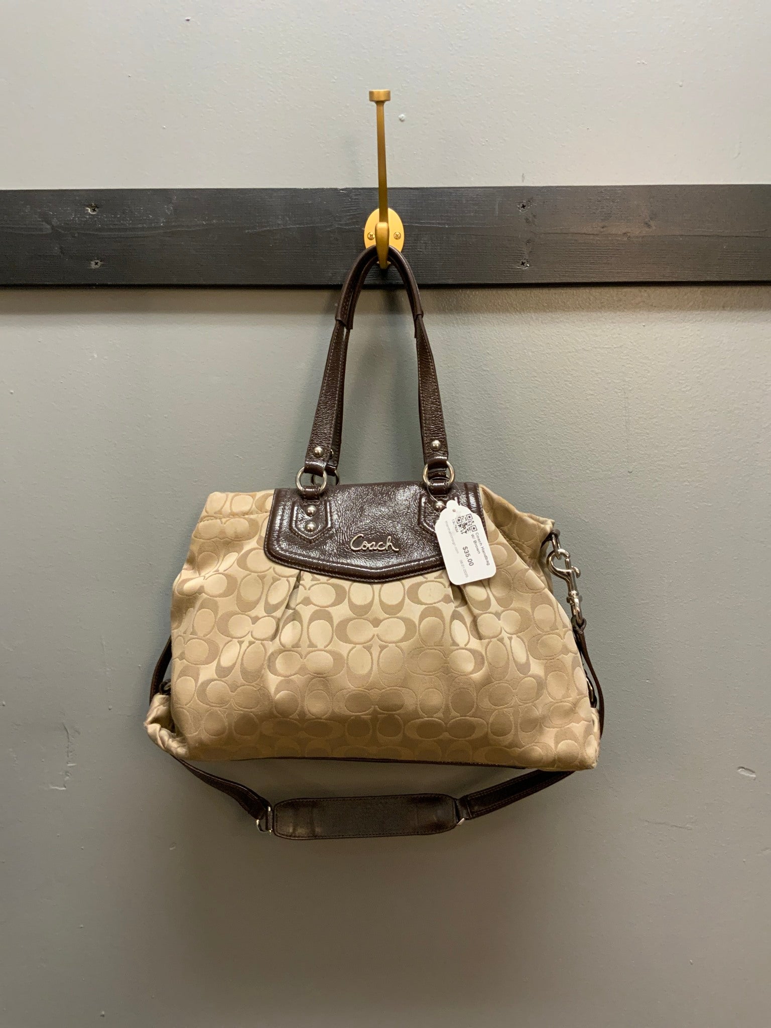 Coach Handbag W/ Brown