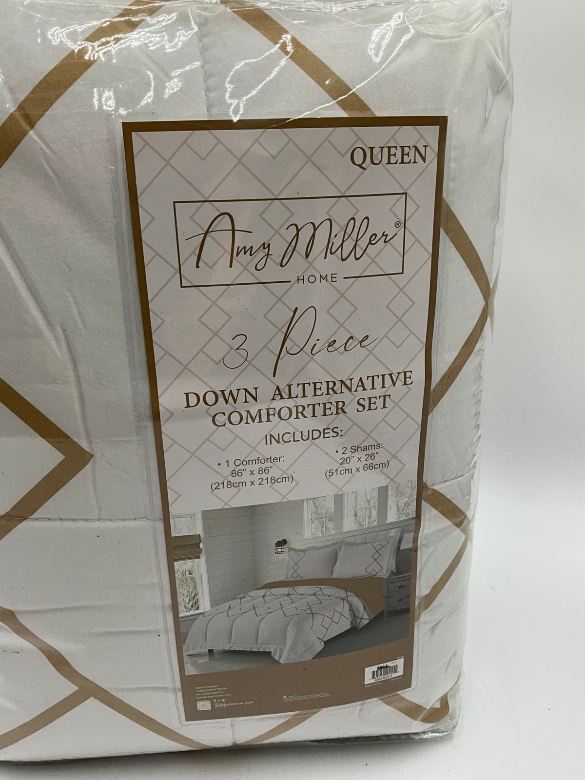 NIP Amy Miller Queen 3pc Comforter Set