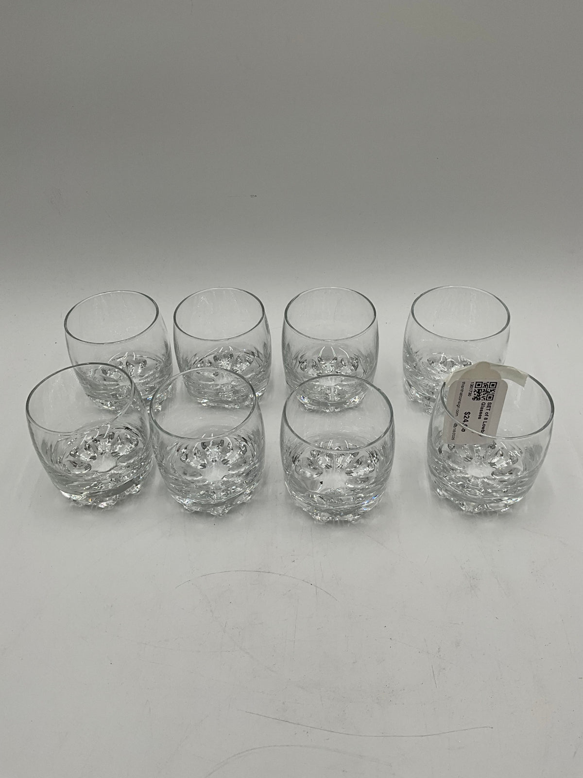 SET of 8 Lowball Glasses