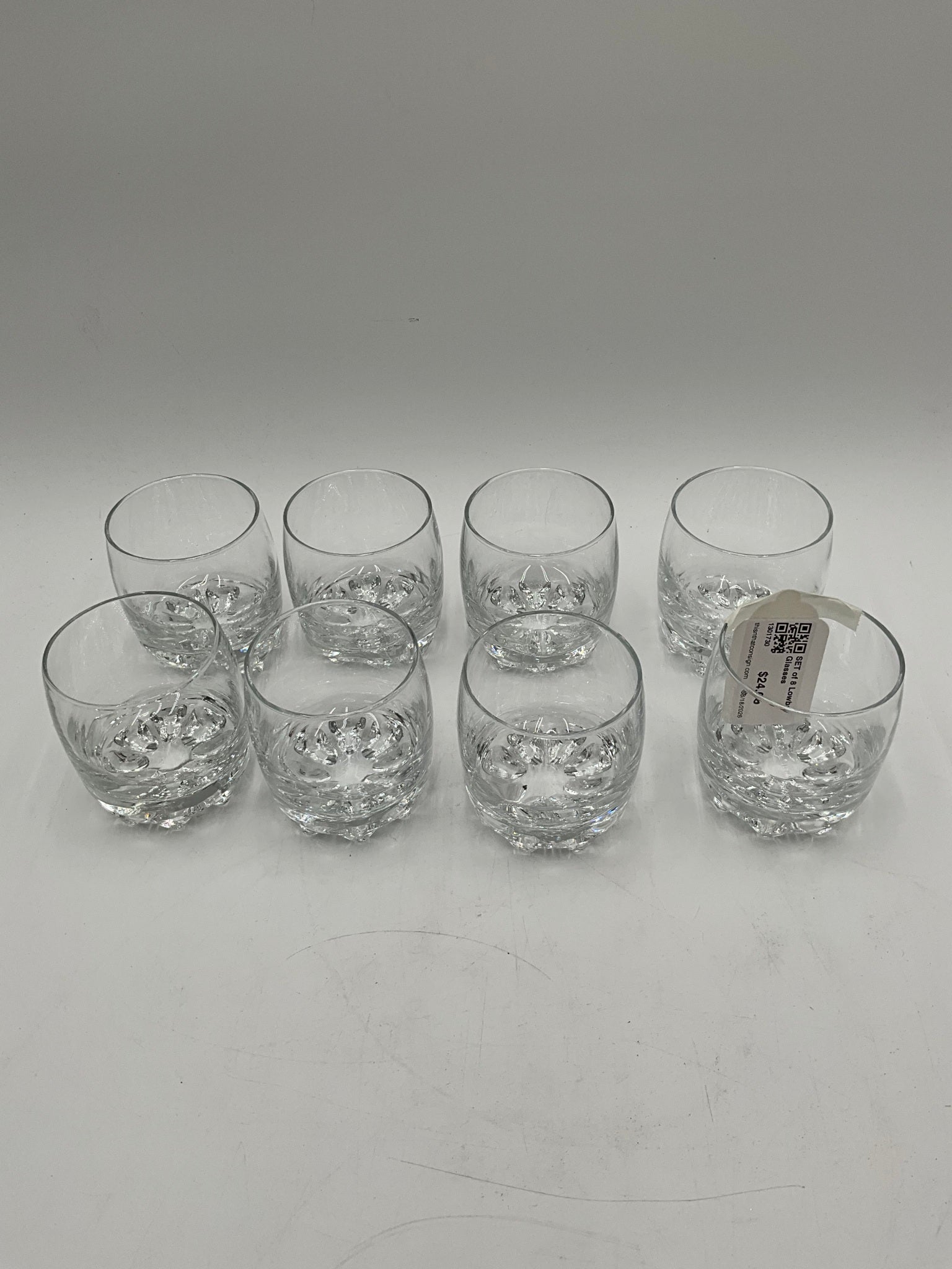 SET of 8 Lowball Glasses