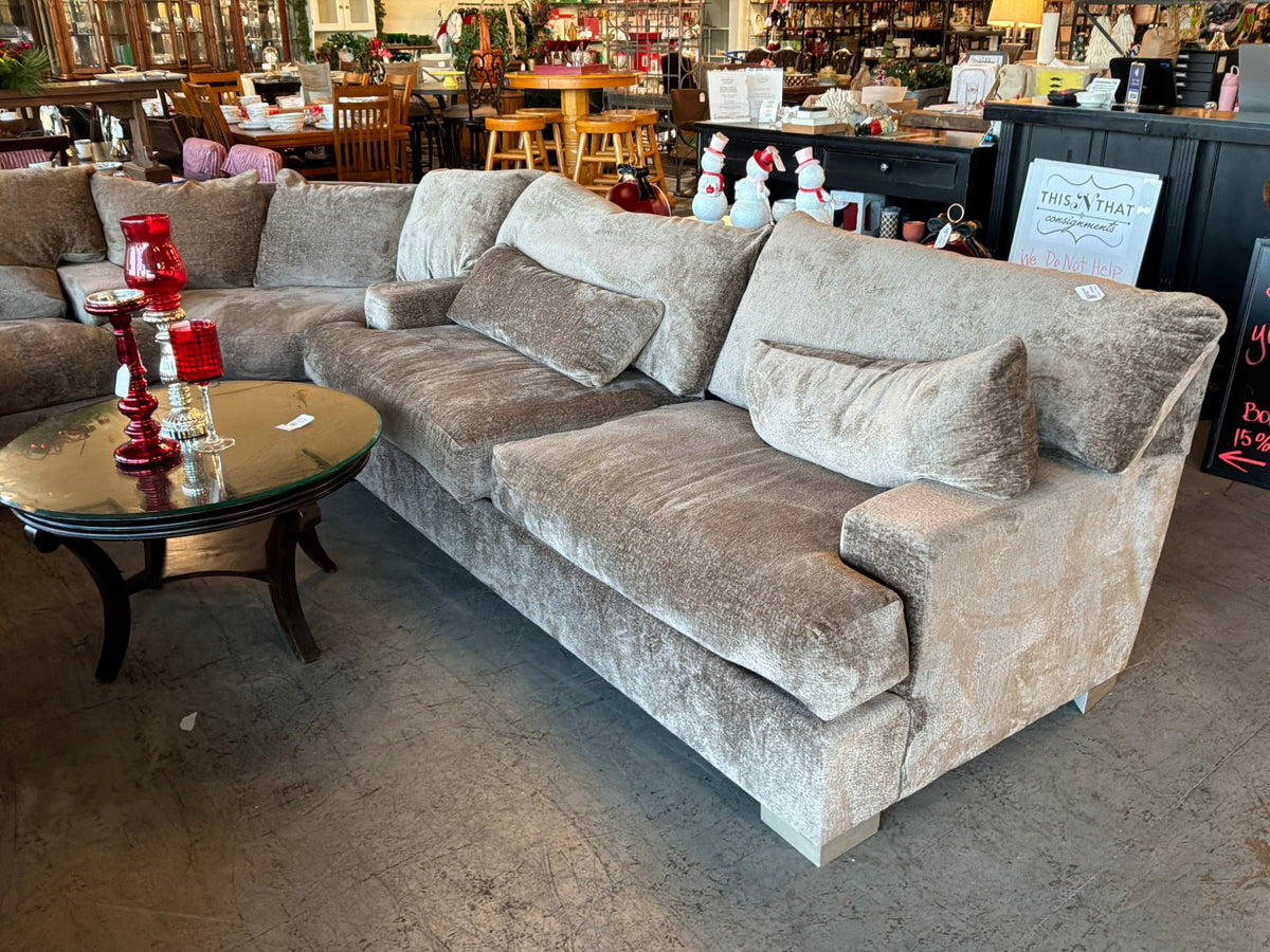 Large Dark Beige Sectional