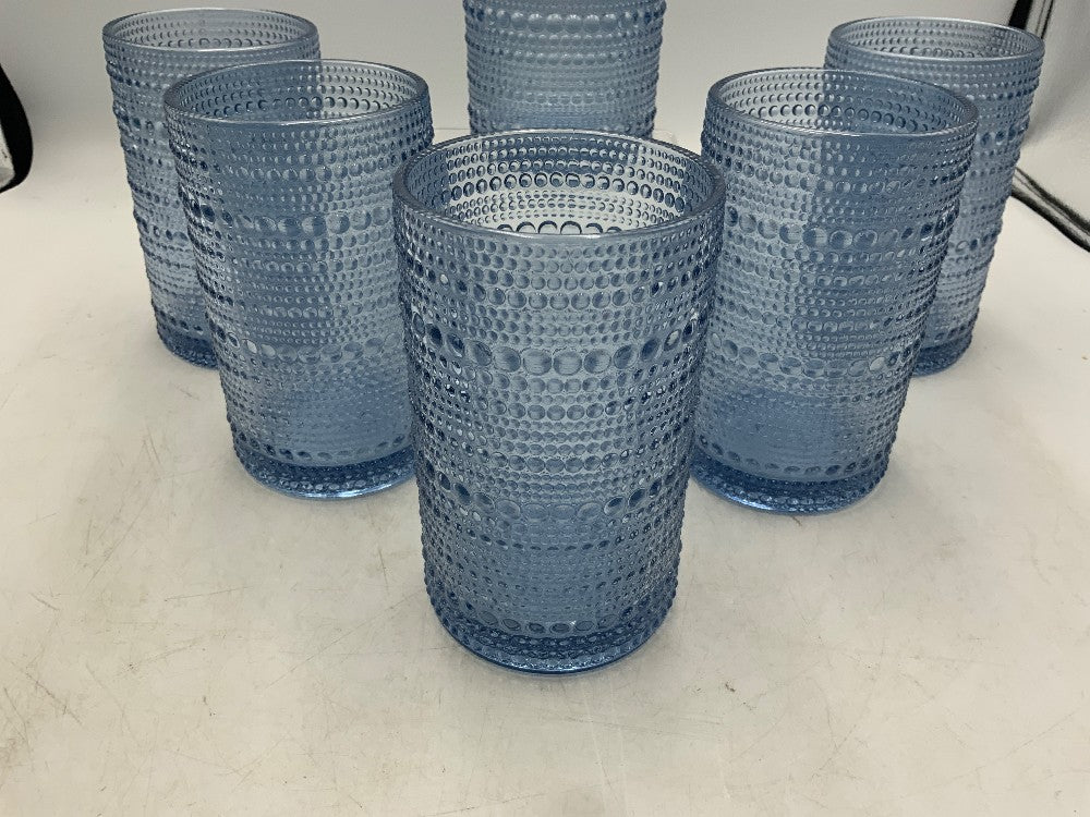 Pottery Barn Juniper Lg Glasses Set of 6
