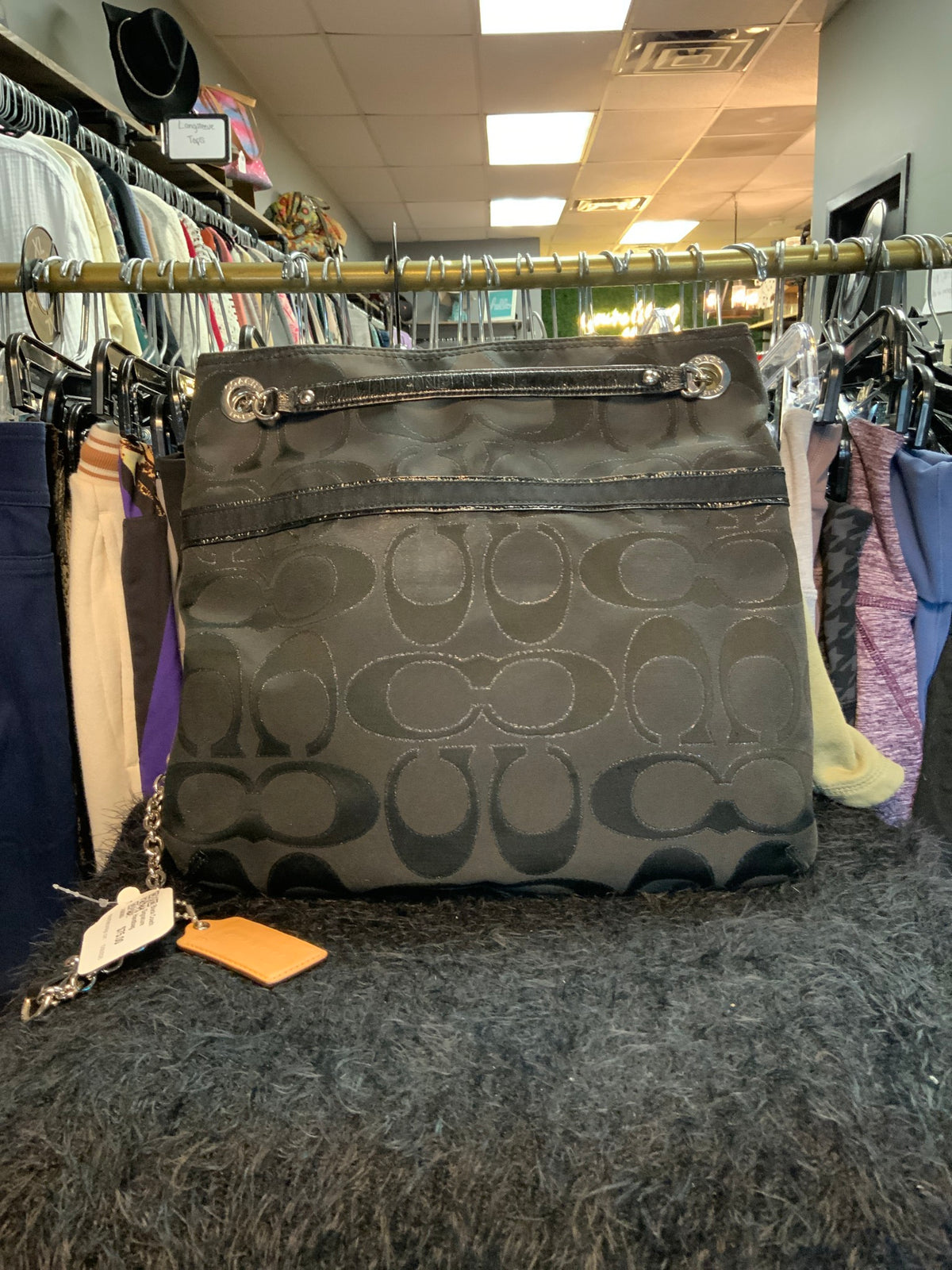 Black Coach Signature Handbag