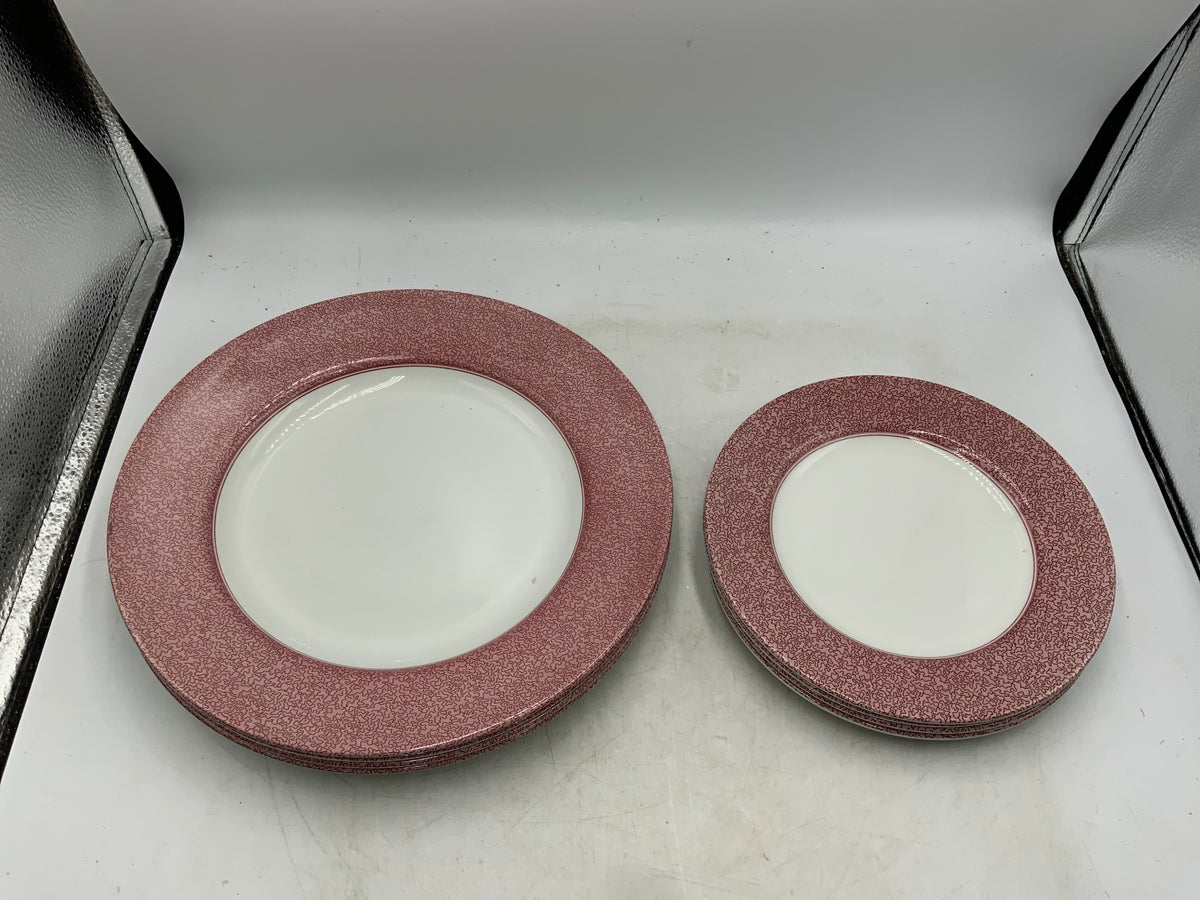 Spode Vermicelli Dish Set Place Setting for 4