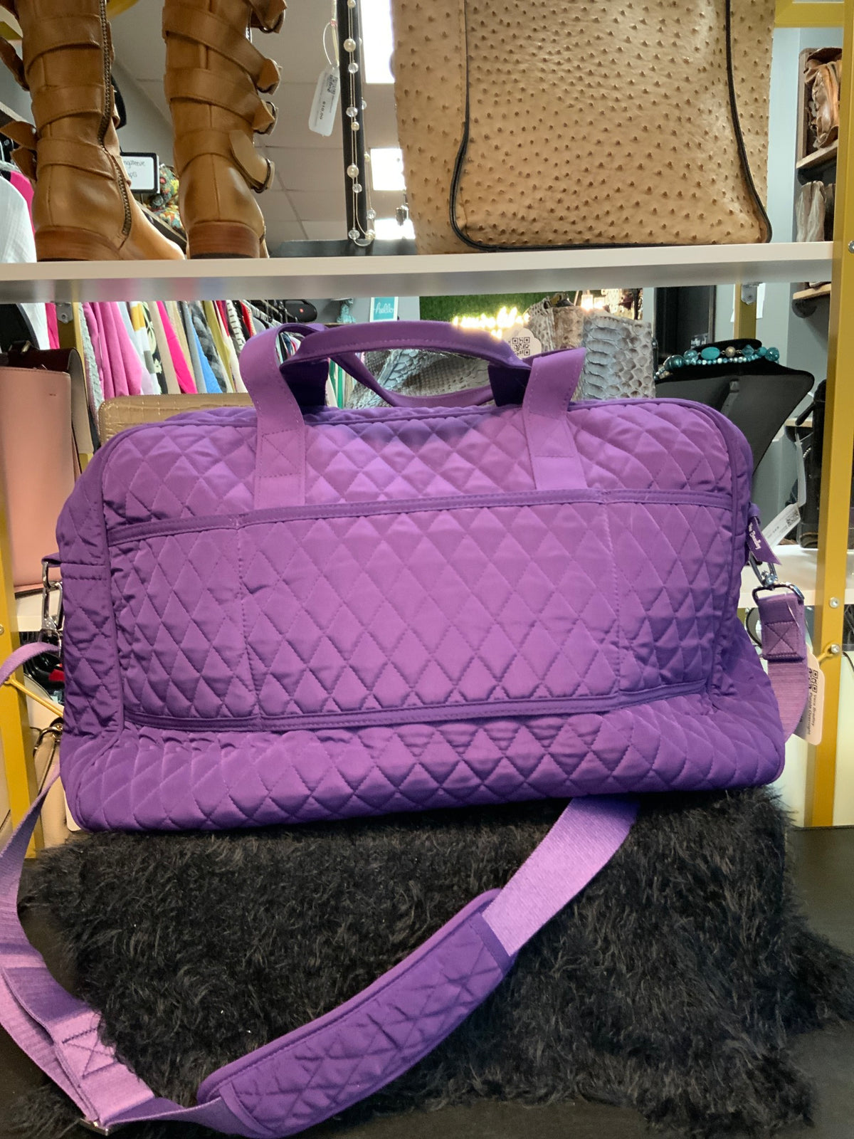 Vera Bradley Purple Overnight Bag