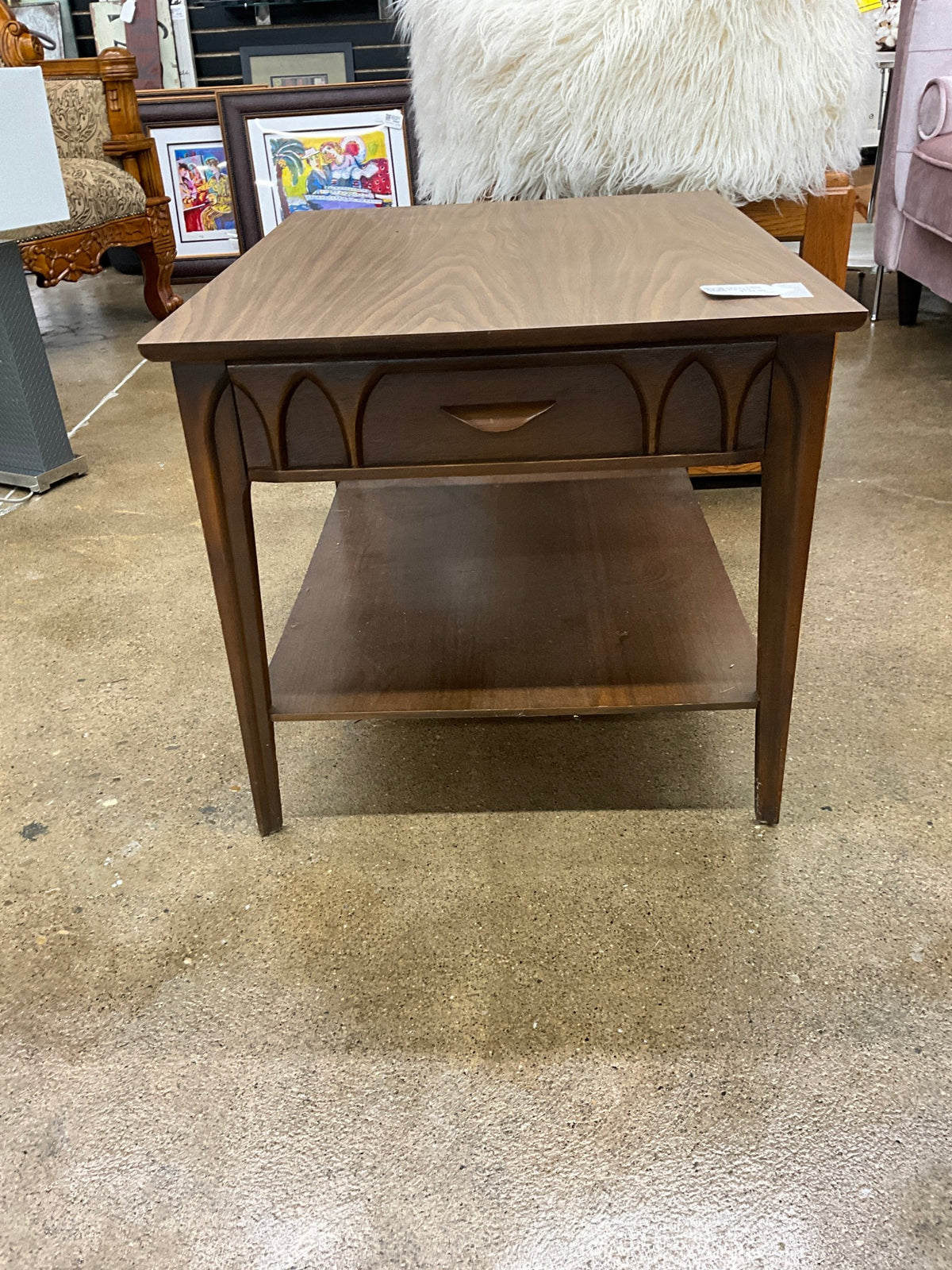 Vtg Kent Coffey MCM Perspecta End Table