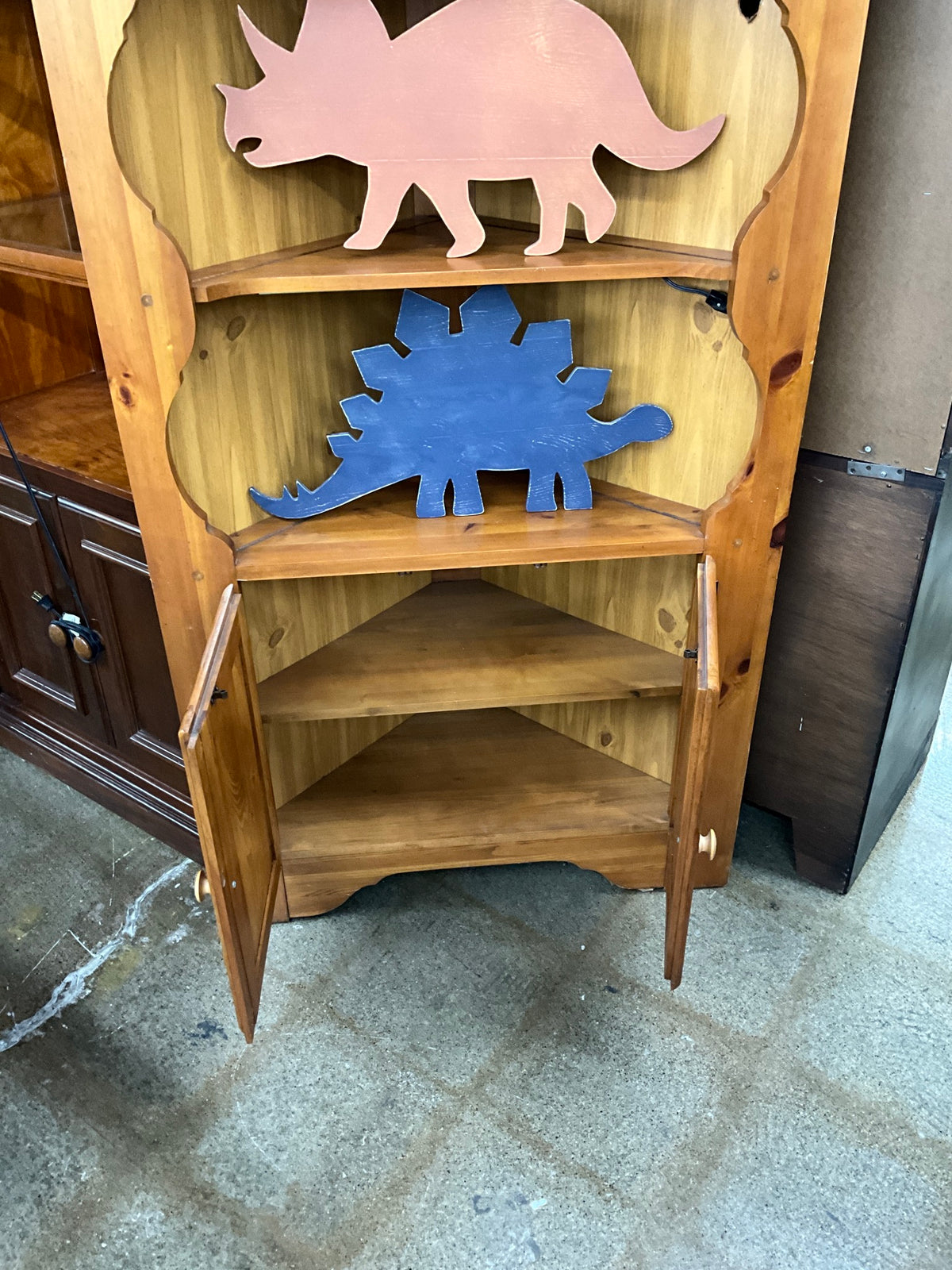 Wood Corner Cabinet