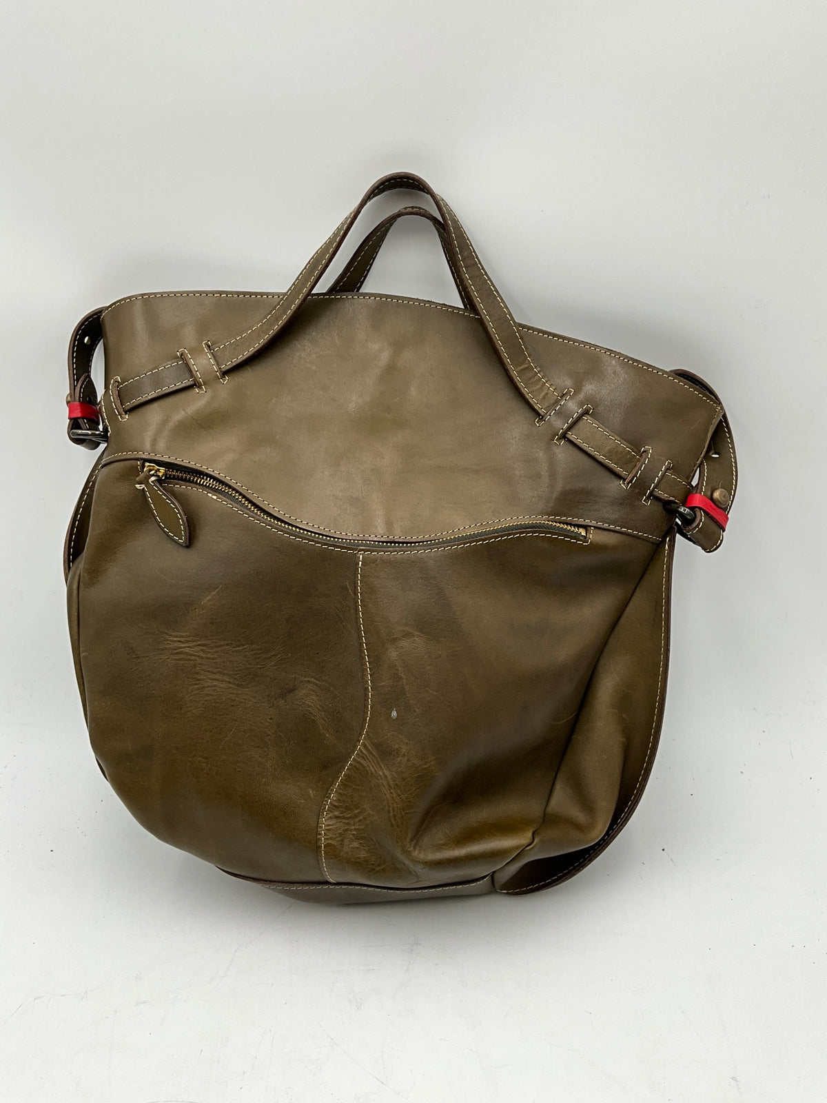 Boldrini Green Leather Handbag w/ Duster