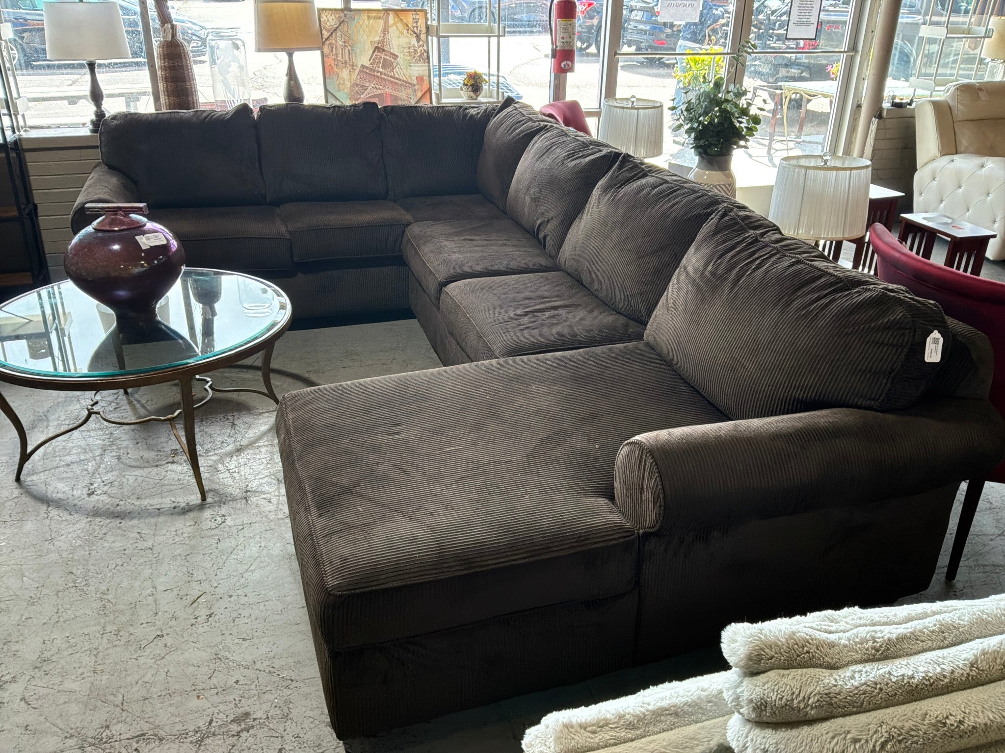 AS IS Brown Sectional