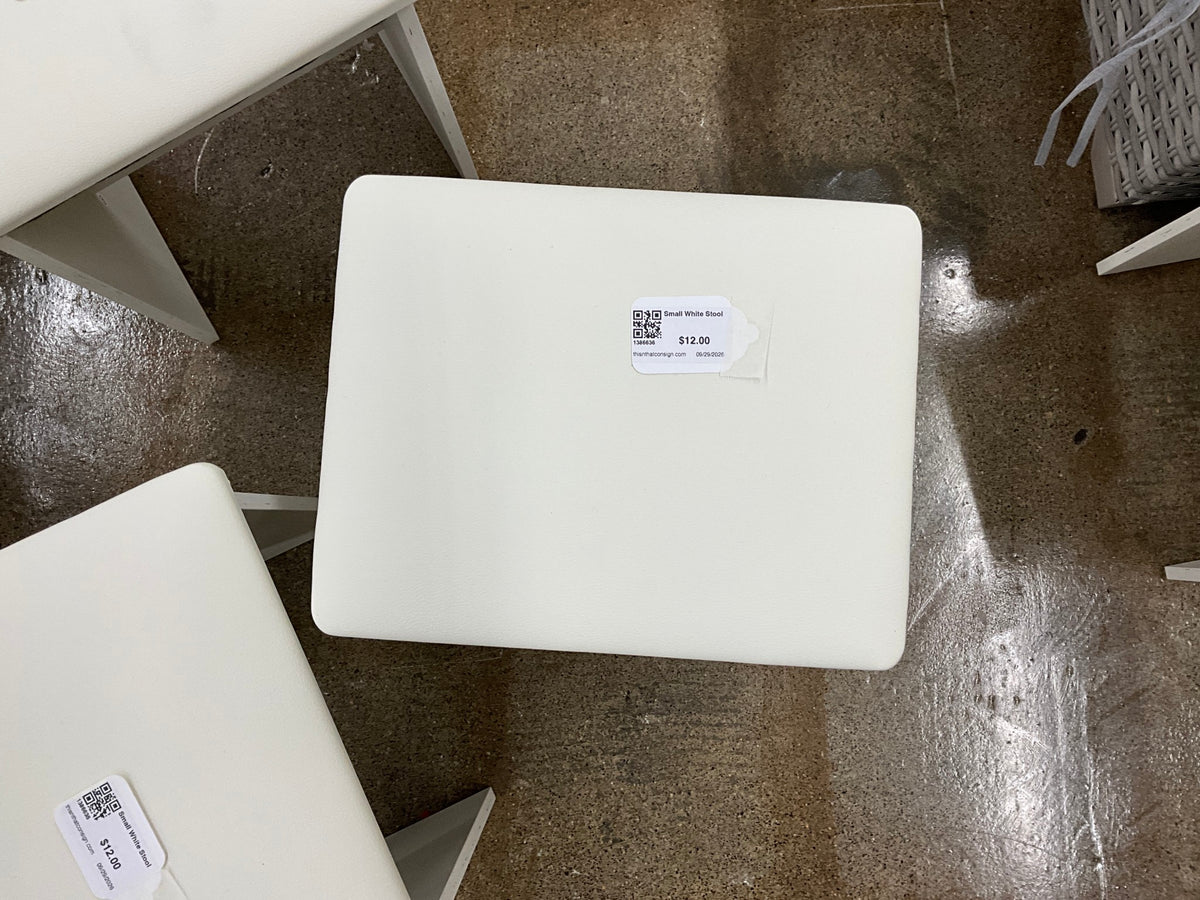 Small White Stool