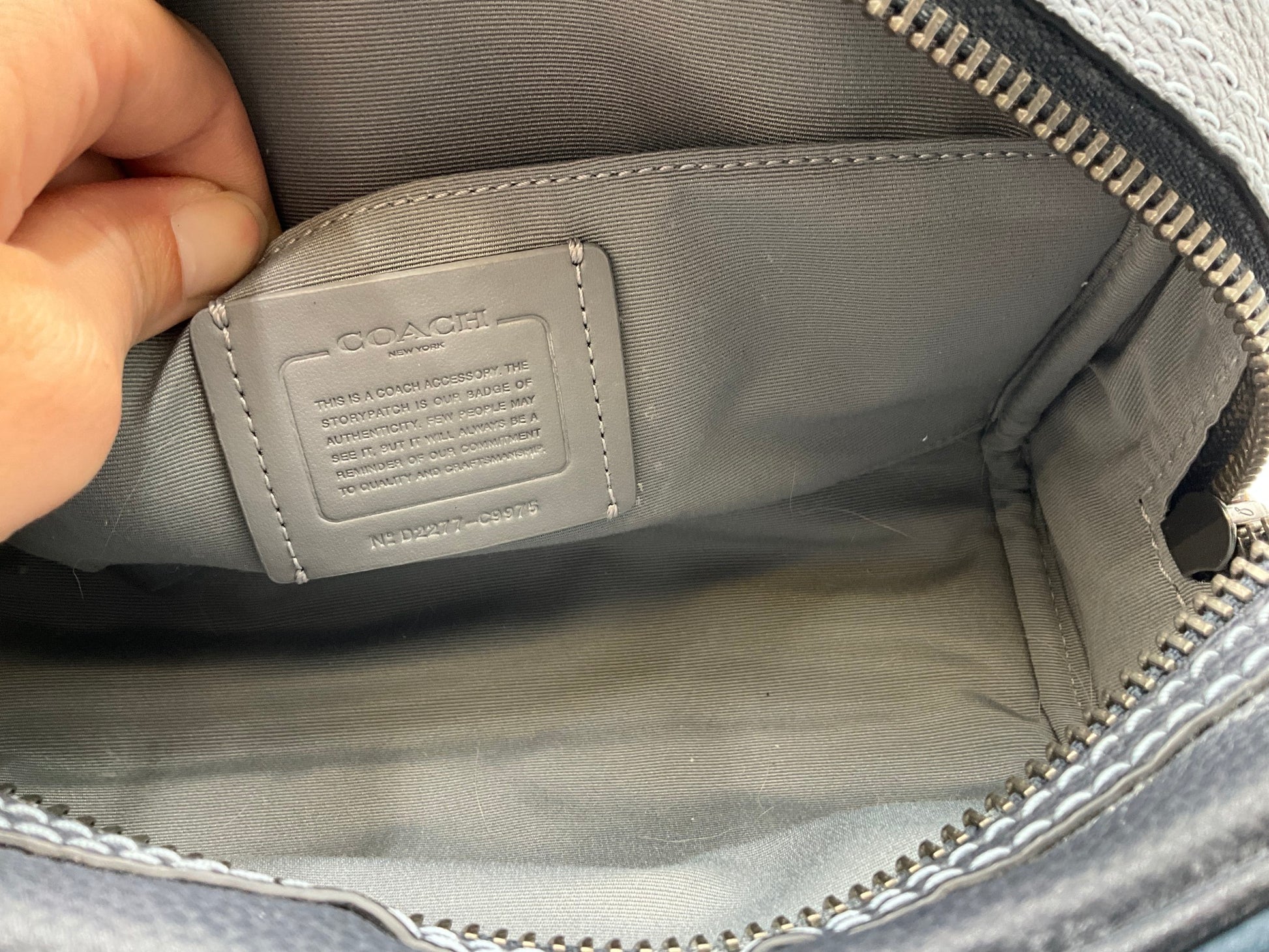 Coach Blue Accessory Bag