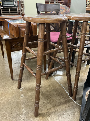 Tall Wood Stool